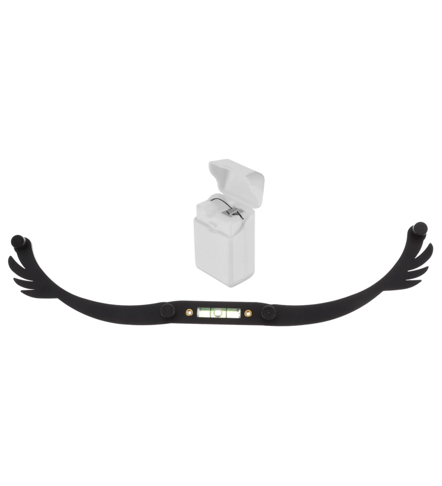 Housoutil Eyebrow Stencil Microblading Ruler Eyebrow Ruler Positioning Ruler Ink Line Aluminum Alloy 25.5x1.3cm Black - Buy Online on GoSupps.com