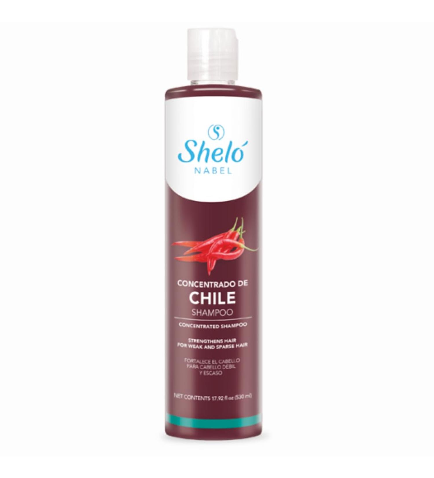 Shelo Nabel Chile Concentrado Shampoo - Strengthens & Brightens Hair | 17.92 fl oz - Shop Internationally - Buy Online on GoSupps.com