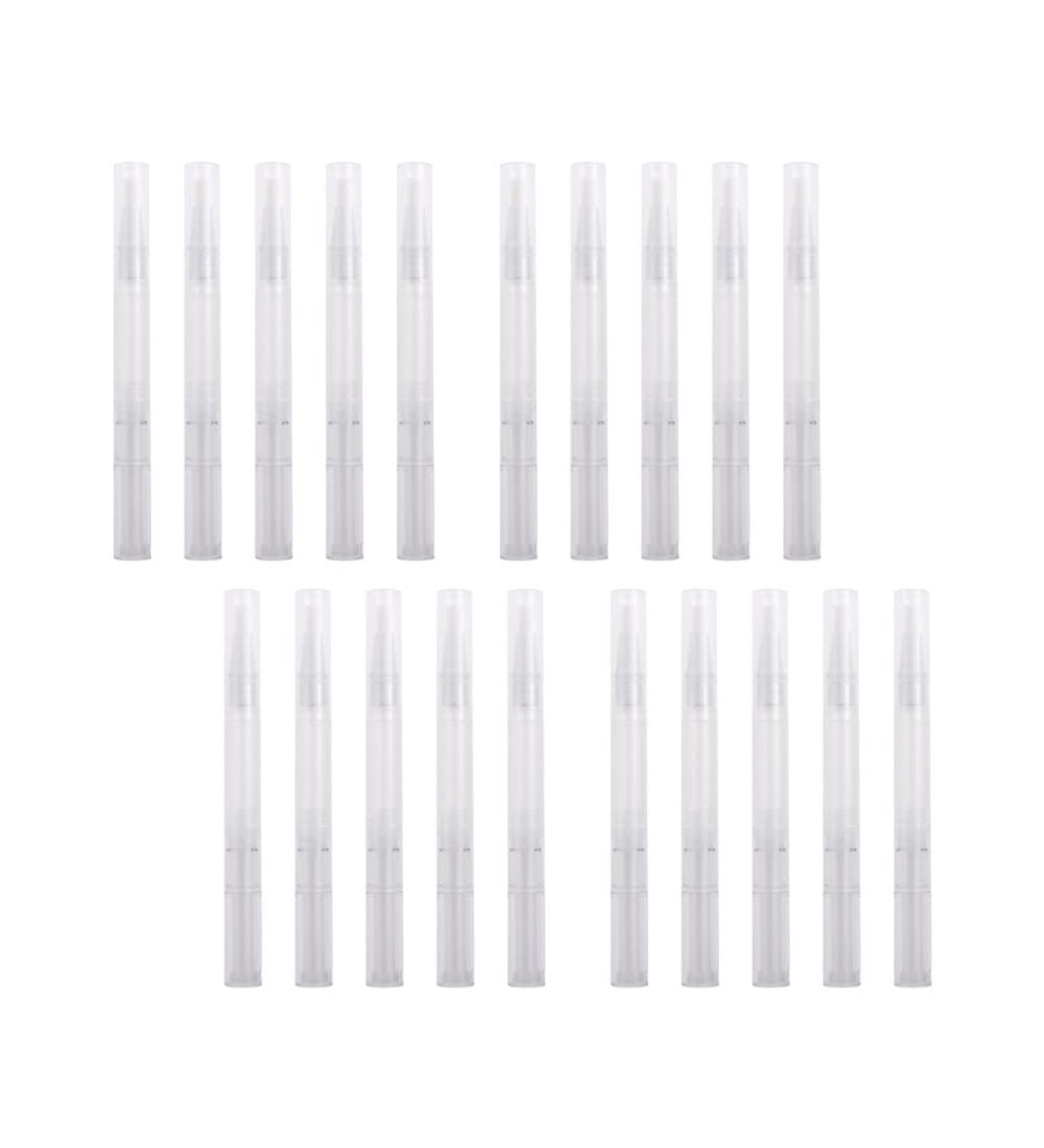 3ml Nail Twist Pens Empty Transparent Nail Oil Pen with Brush Tip Empty Cuticle Oil Pen Cosmetic Container Pen Lip Gloss Tubes for Lip gloss Nail Polish Eyelash Growth Liquid (20pcs) - Buy Online on GoSupps.com