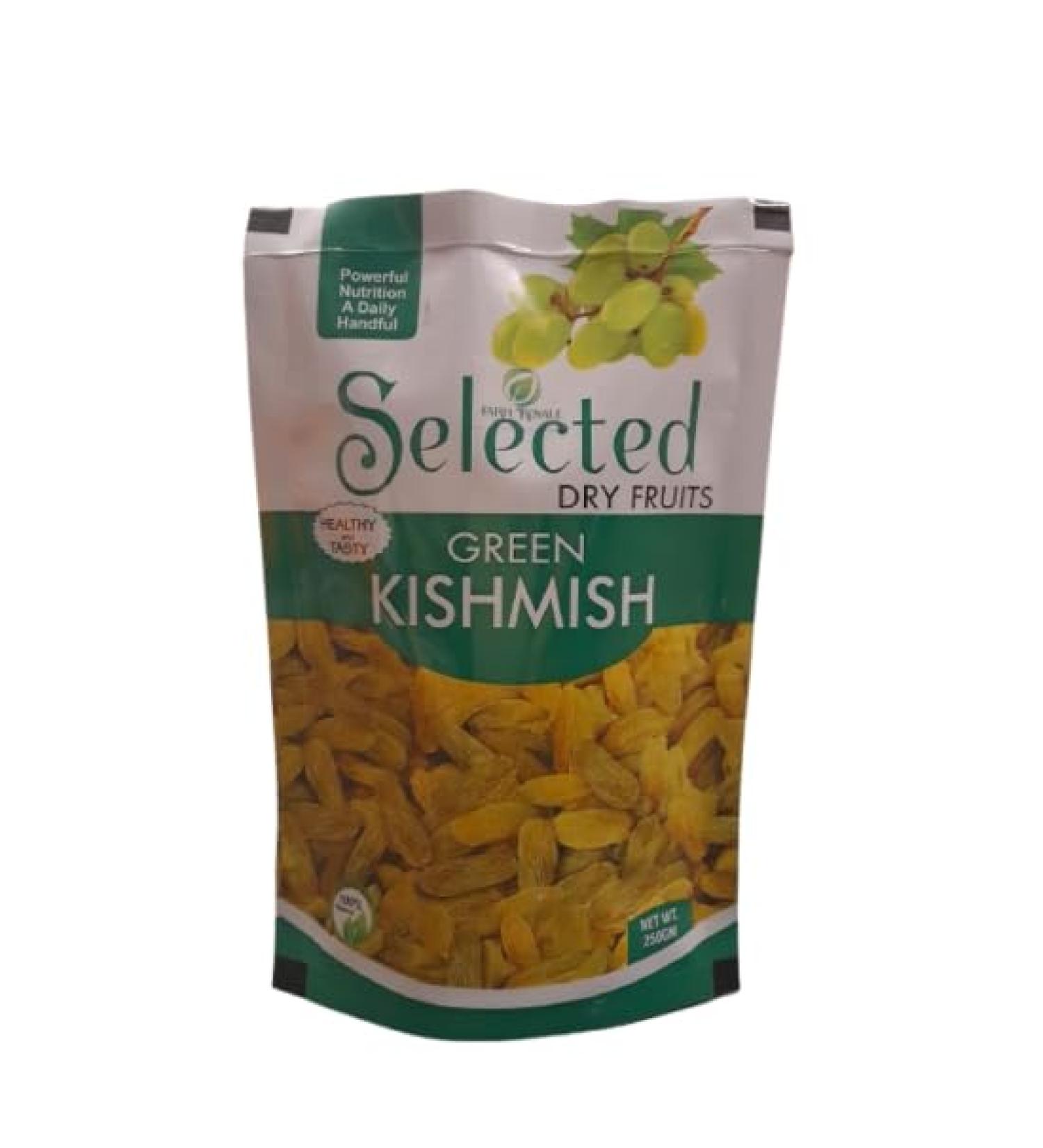Farm Royale Green kishmish -1KG (4 * 250 GM) ||100% Pure and Natural||Handpicked Material||Export quality - Buy Online on GoSupps.com