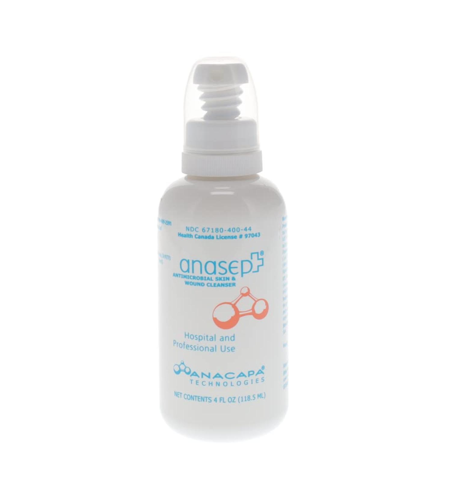 Anasept Antimicrobial Skin and Wound Cleanser 4 oz - Fast-acting Formula - Buy Online on GoSupps.com