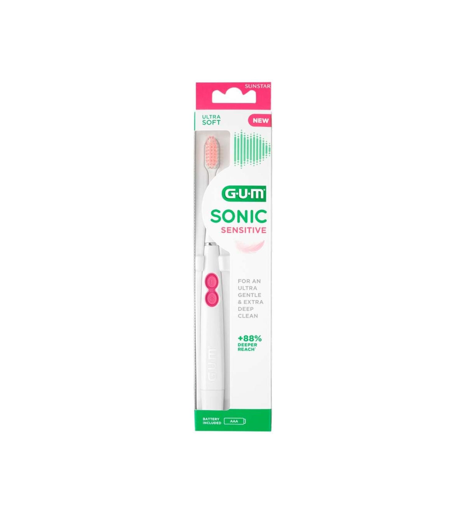 GUM Sonic Sensitive Ultra Soft Toothbrush 4101