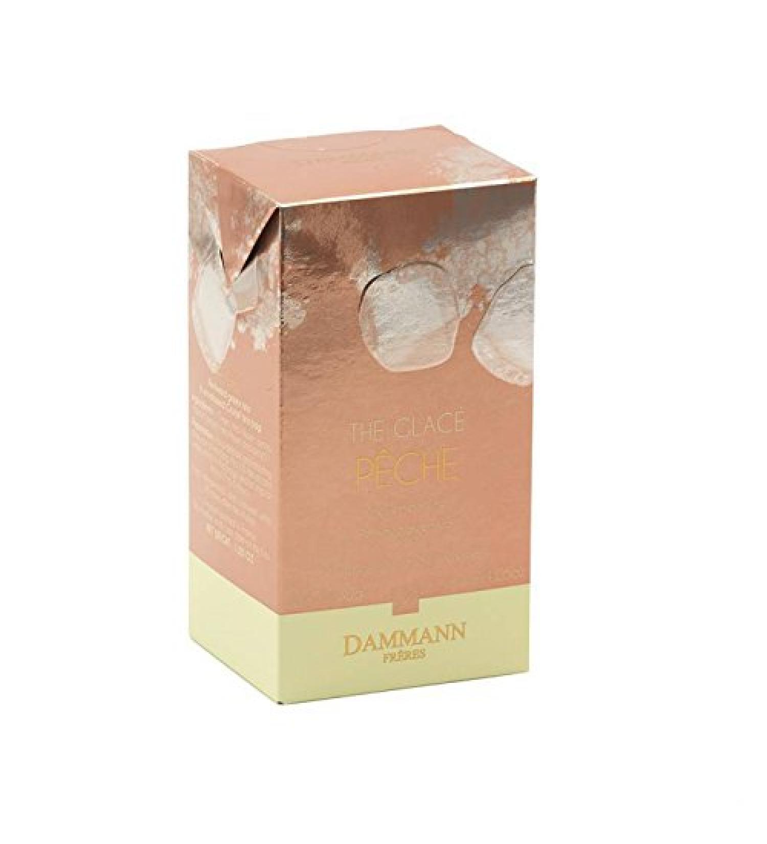 Th glac peche - boite de 6 sachets - Dammann Fr res