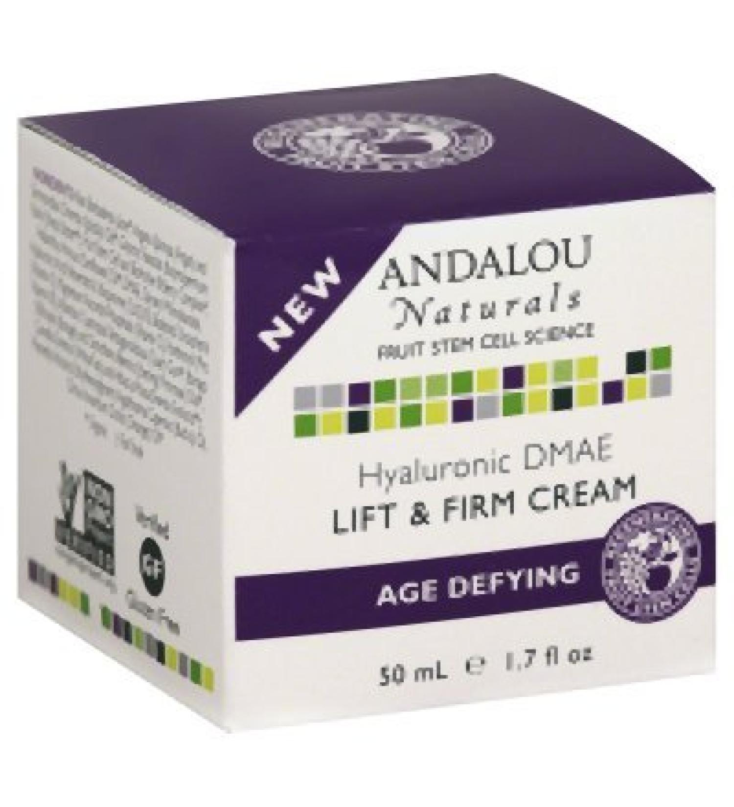 Andalou Naturals Cream Hyaluronic Dmae Age 1.7 Oz