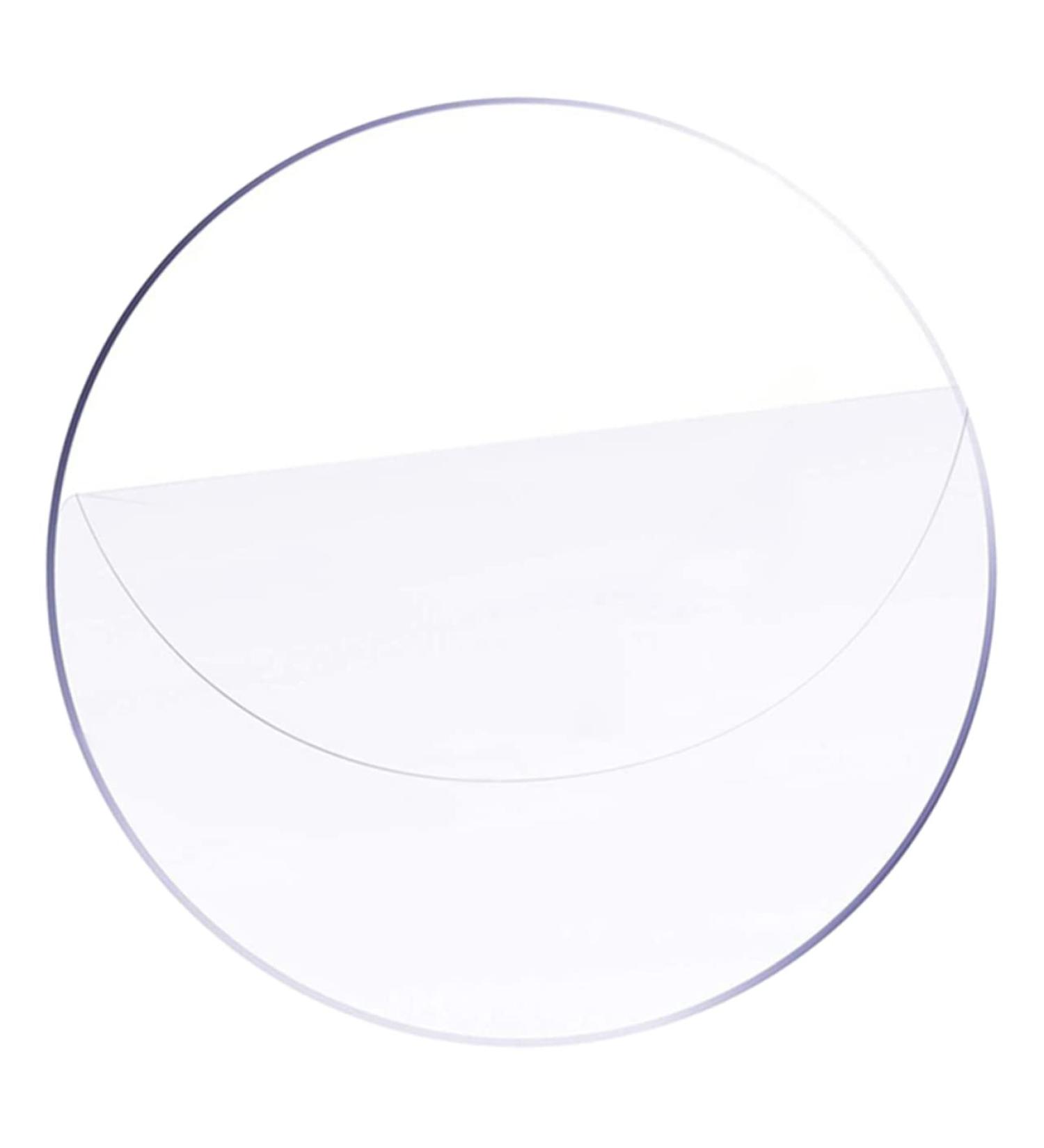Lurrose Round Acrylic Sheet Key Fob Acrylic Board Cutting Circle Blanks Acrylic Circle Blanks Wafer Signage Transparent 25X25CM - Buy Online on GoSupps.com