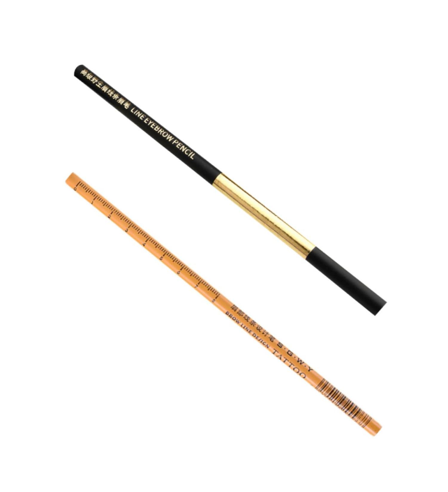 Healeved 2pcs Eyebrow Pencil Brown Eye Liner Pencil Eyebrow Makeup Pens Eyebrow Drawing Tools Wooden 1 count (Pack of 1) As Shown - Buy Online on GoSupps.com