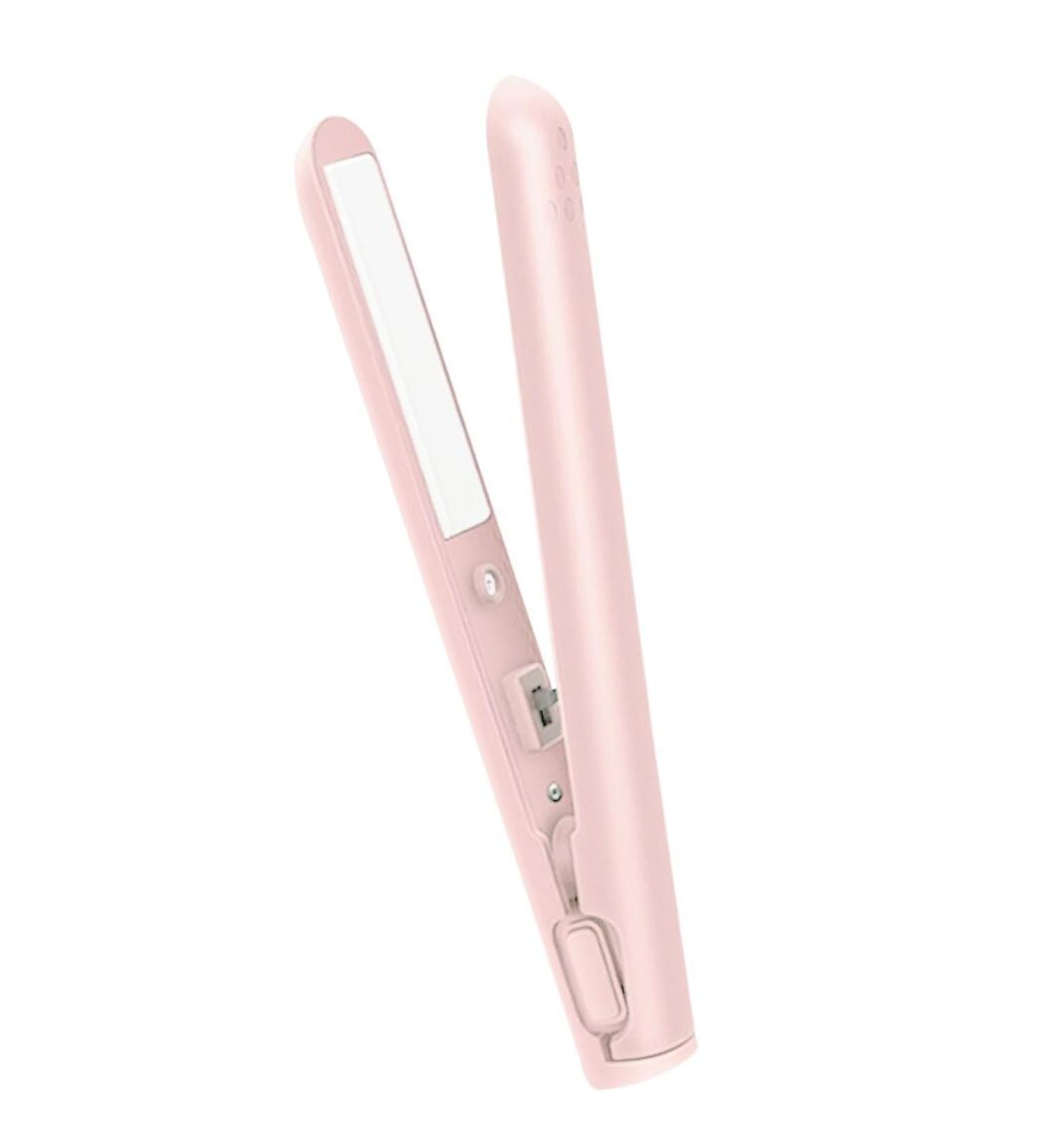 Buy Ceramic Hair Styling Iron - Professional Cordless USB Portable Straightener for All Hair Types - International Shipping Available - Buy Online on GoSupps.com