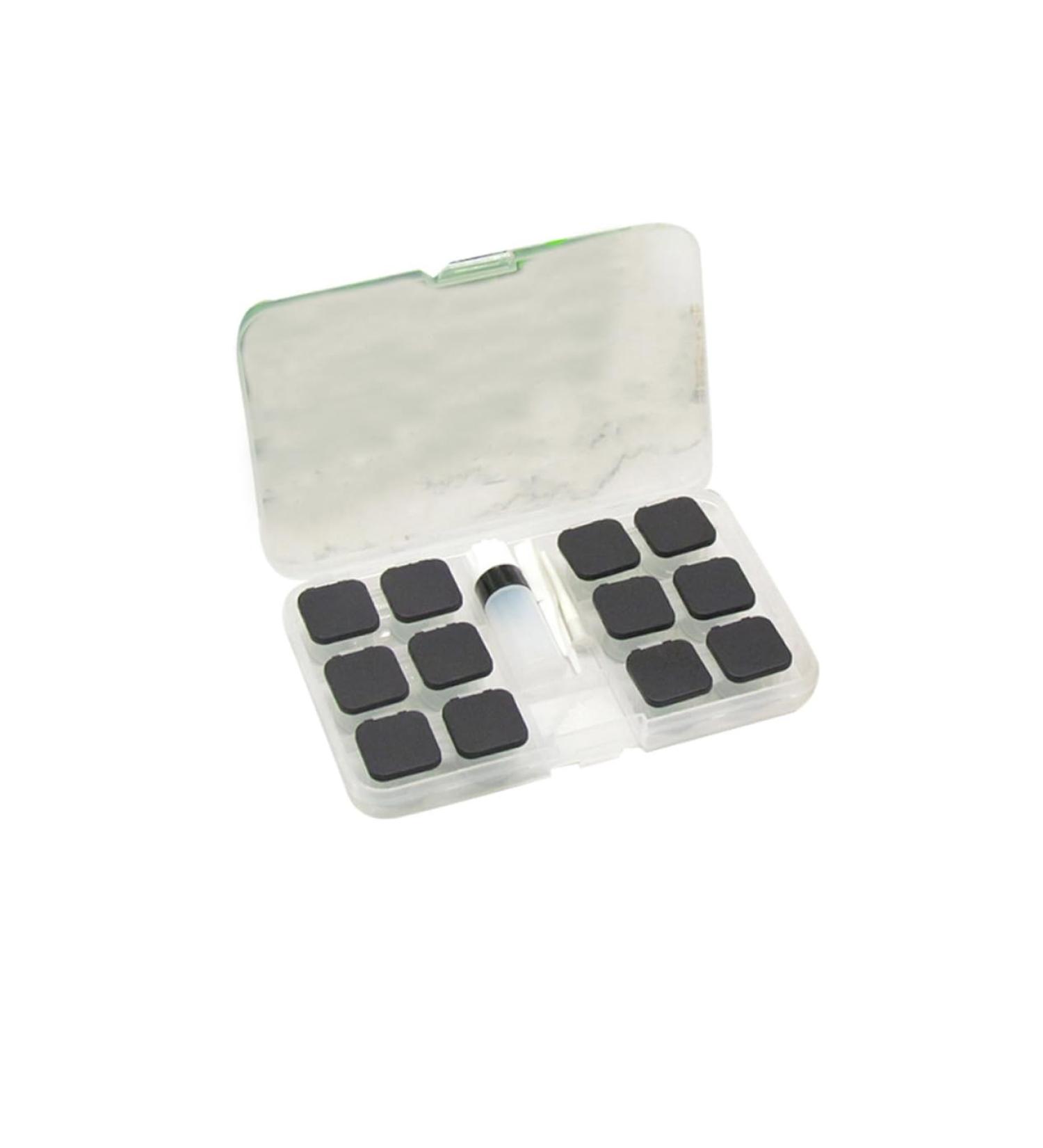 Buy Kombiuda Holder Case Box - Travel Suitcase Pocket Lens Holder Storage Set & Tweezers Clamshell - Black 15.8x9.5cm - International Shipping Available - Buy Online on GoSupps.com