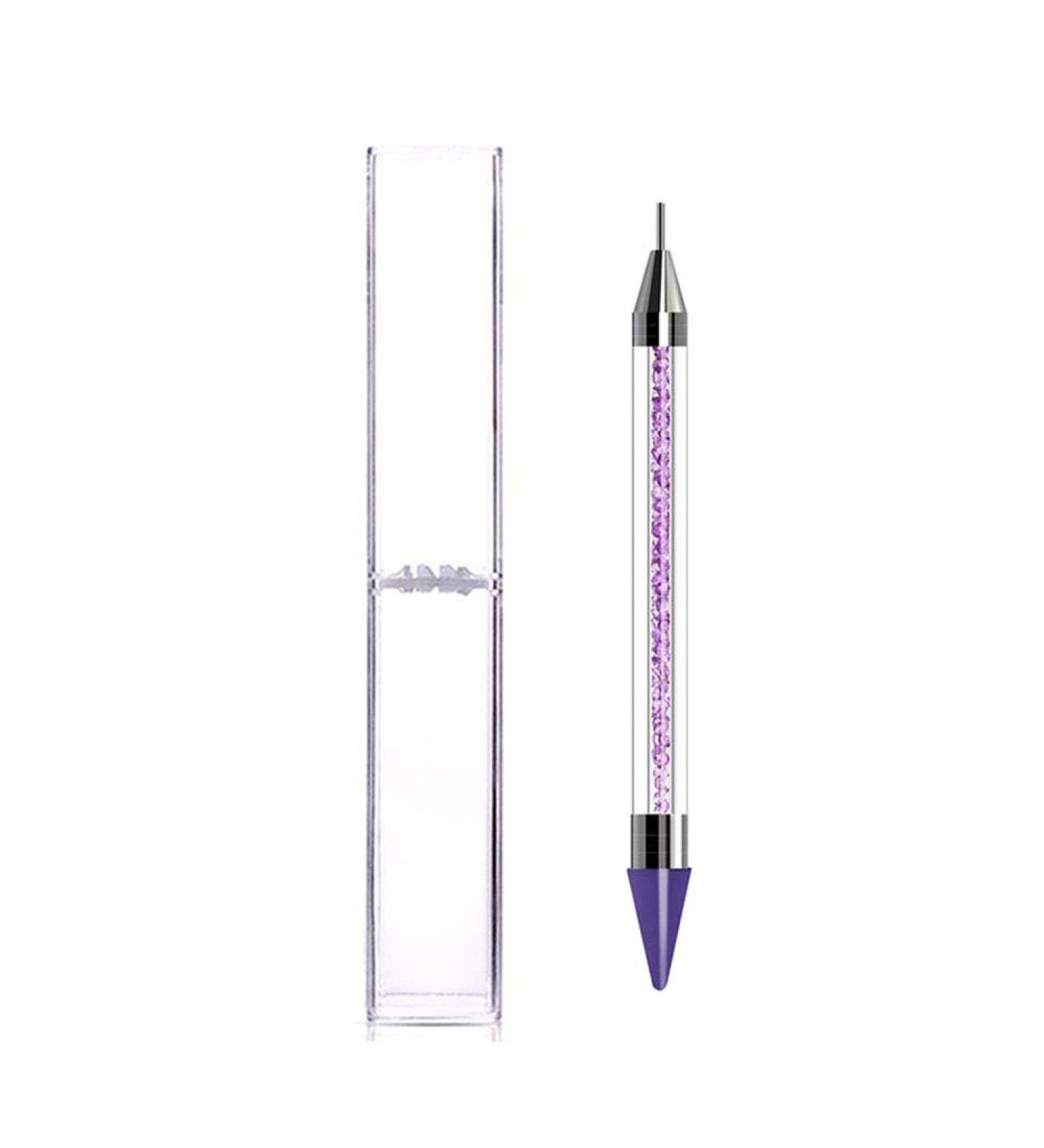 Onwon Dual-Ended Nail Rhinestone Picker Wax Tip Pencil for Manicure Nail Art Tool - Purple - Buy Online on GoSupps.com