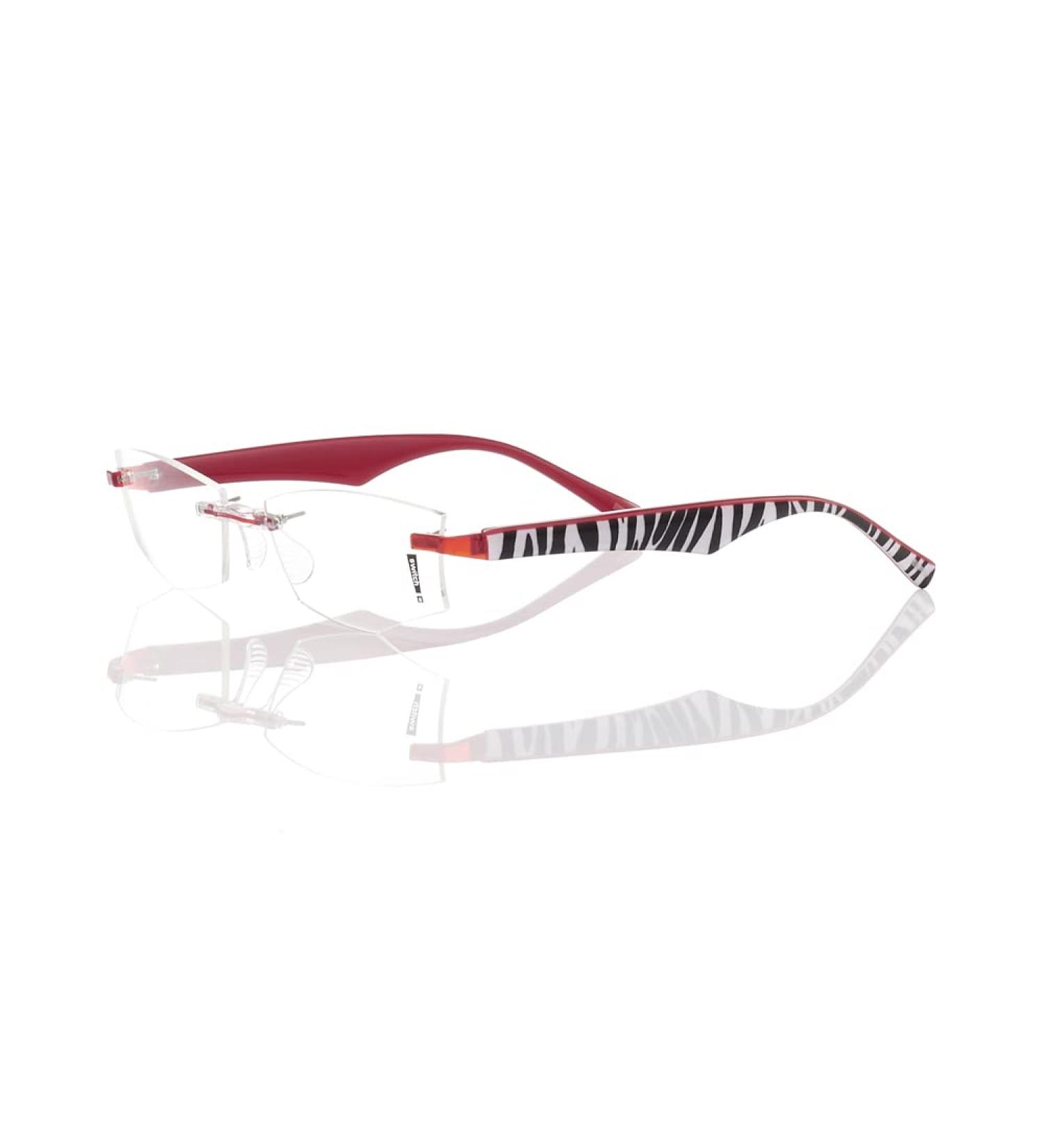 Switch it! Set of interchangeable temples acetate zebra snake 2126