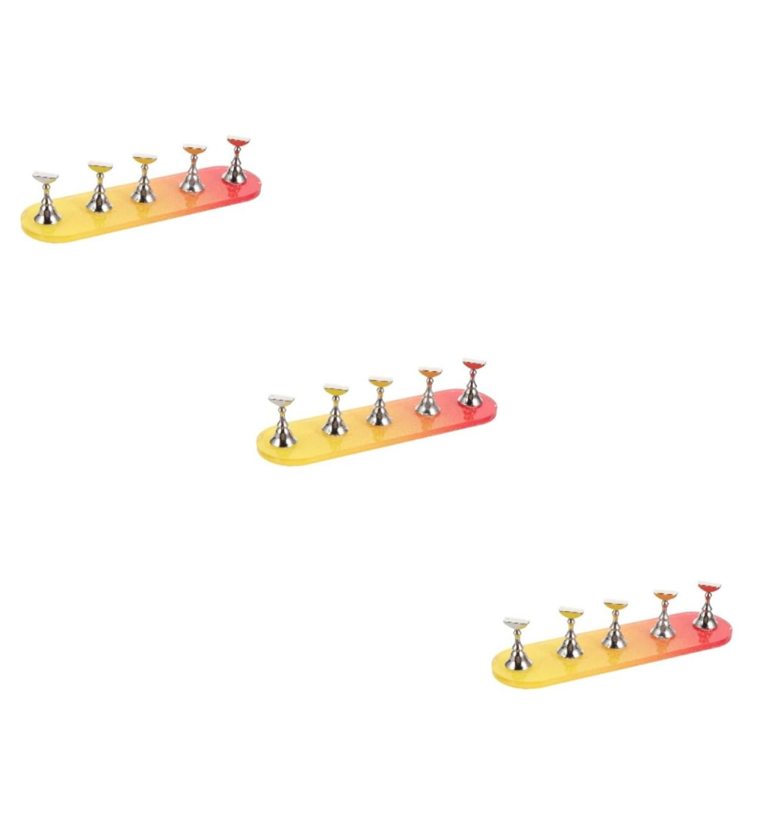 minkissy 3 Sets Nail Practice Holder Nail Stand Nail Decoration Nail Tips Practice Rack Nail Holder for Painting Nails Fake Nails Manicure Nail Racks Plastic Nail Supplies Accessories - Buy Online on GoSupps.com