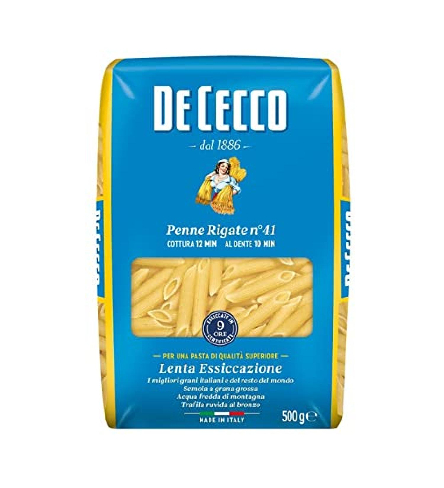  Epicerie sal e DE Cecco Rigate Penne N 41 Bag of 4 500 g - Buy Online on GoSupps.com