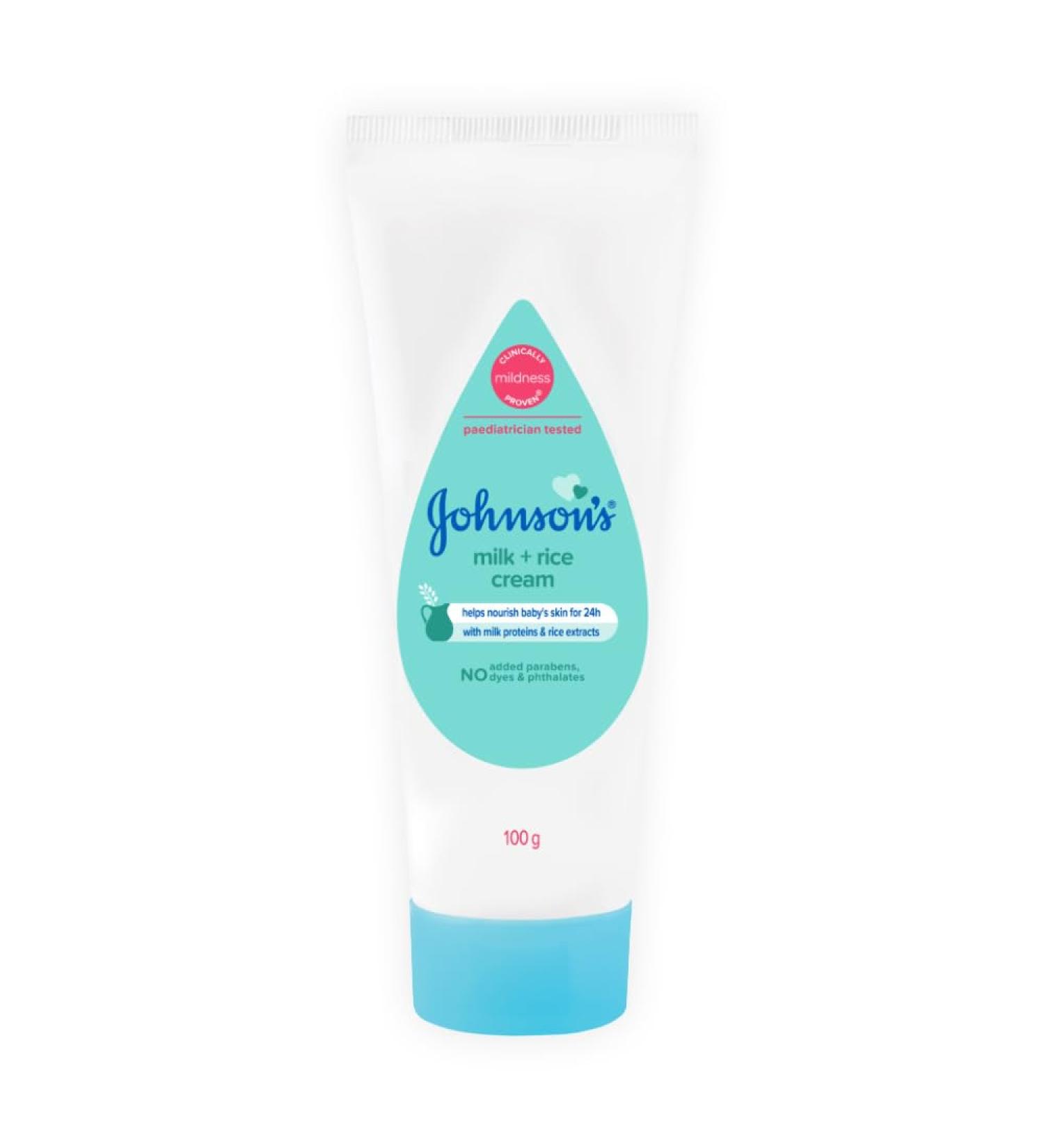 Johnson's Baby Milk and Rice Cream 100g