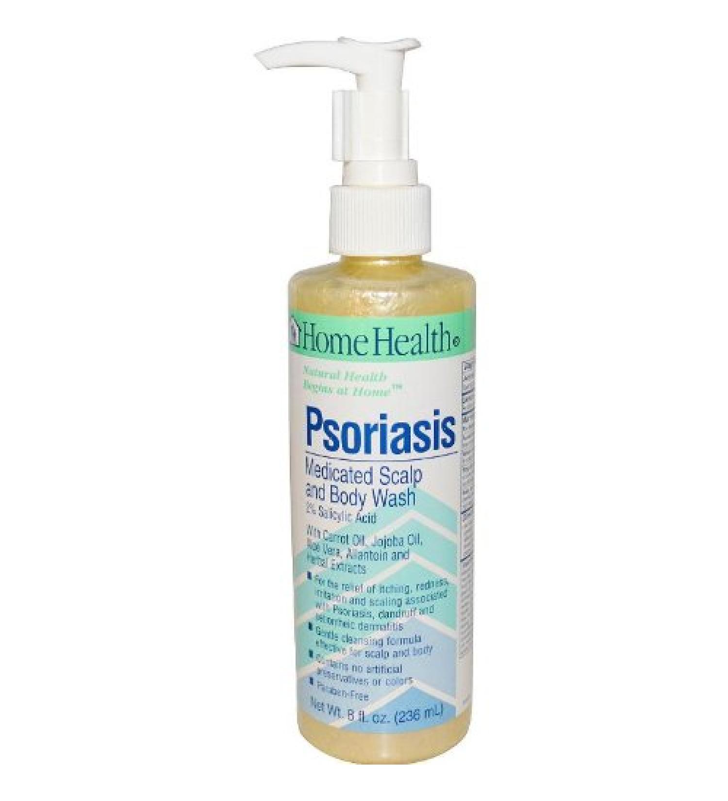Psoriasis Medicated Scalp & Body Wash - 2% Salicylic Acid - 8 fl oz - Relieves Itching, Redness & Irritation - Non-GMO, Paraben-Free - Buy Online on GoSupps.com