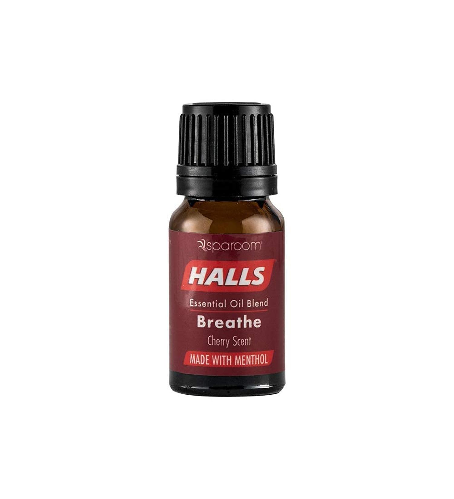 Halls Breathe Essential Oil Blend Cherry Menthol Essential Oil for Sweet Inviting Aroma Menthol Oil with Cherry Fragrance for Diffuser Comforting Aromatherapy for a Relaxed Mood 10mL - Buy Online on GoSupps.com