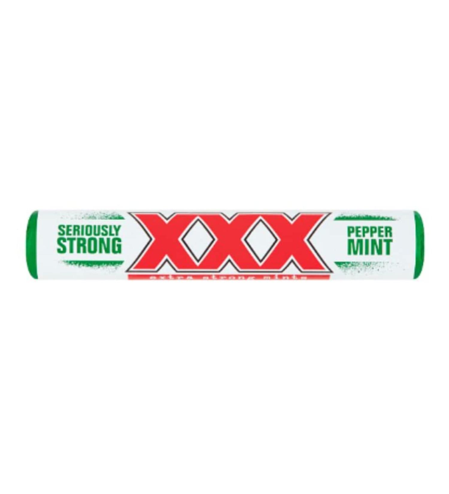 XXX Extra Strong Peppermints 40.5g x Case of 36