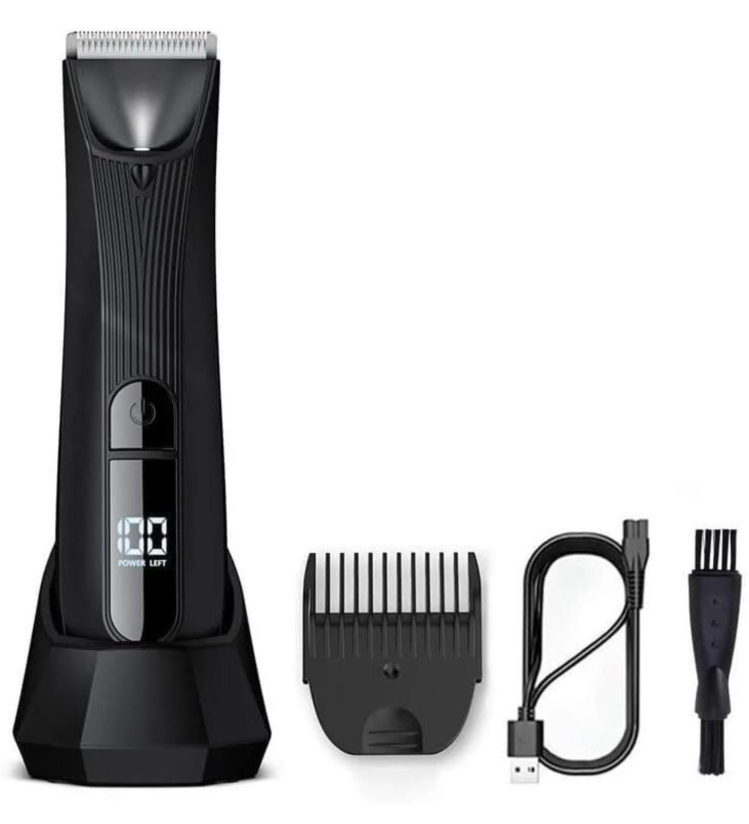 Buy Waterproof Hair Clippers for Men | Electric Trimmers & Groomers with Charging Base - Perfect for Body Hair & Groin Care - Buy Online on GoSupps.com