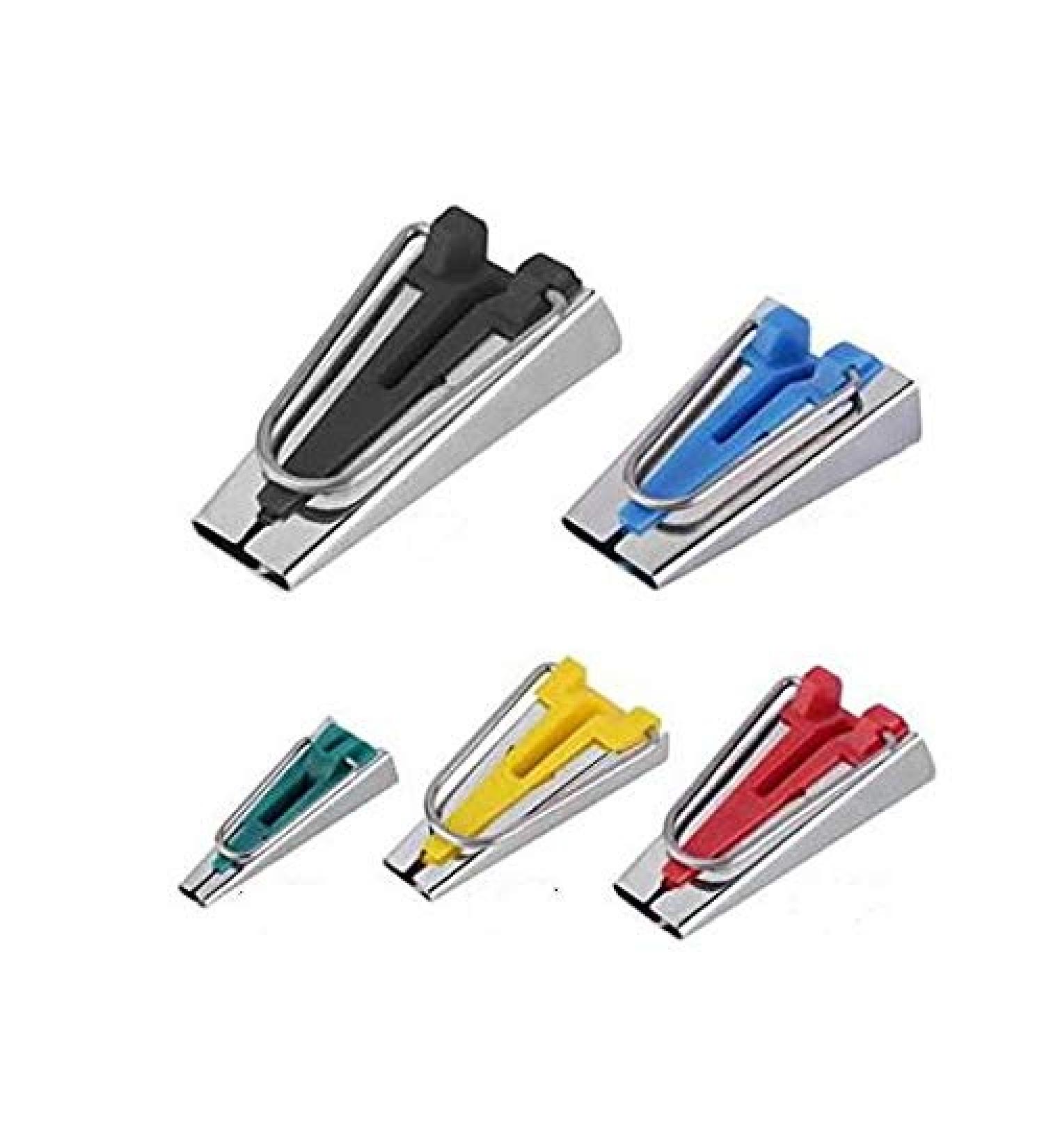 Sew-link Set of 5 Size Fabric Bias Tape Maker Tools 6mm 12mm 18mm 25mm 50mm Fabric Sewing Quilting Bias Binding Maker