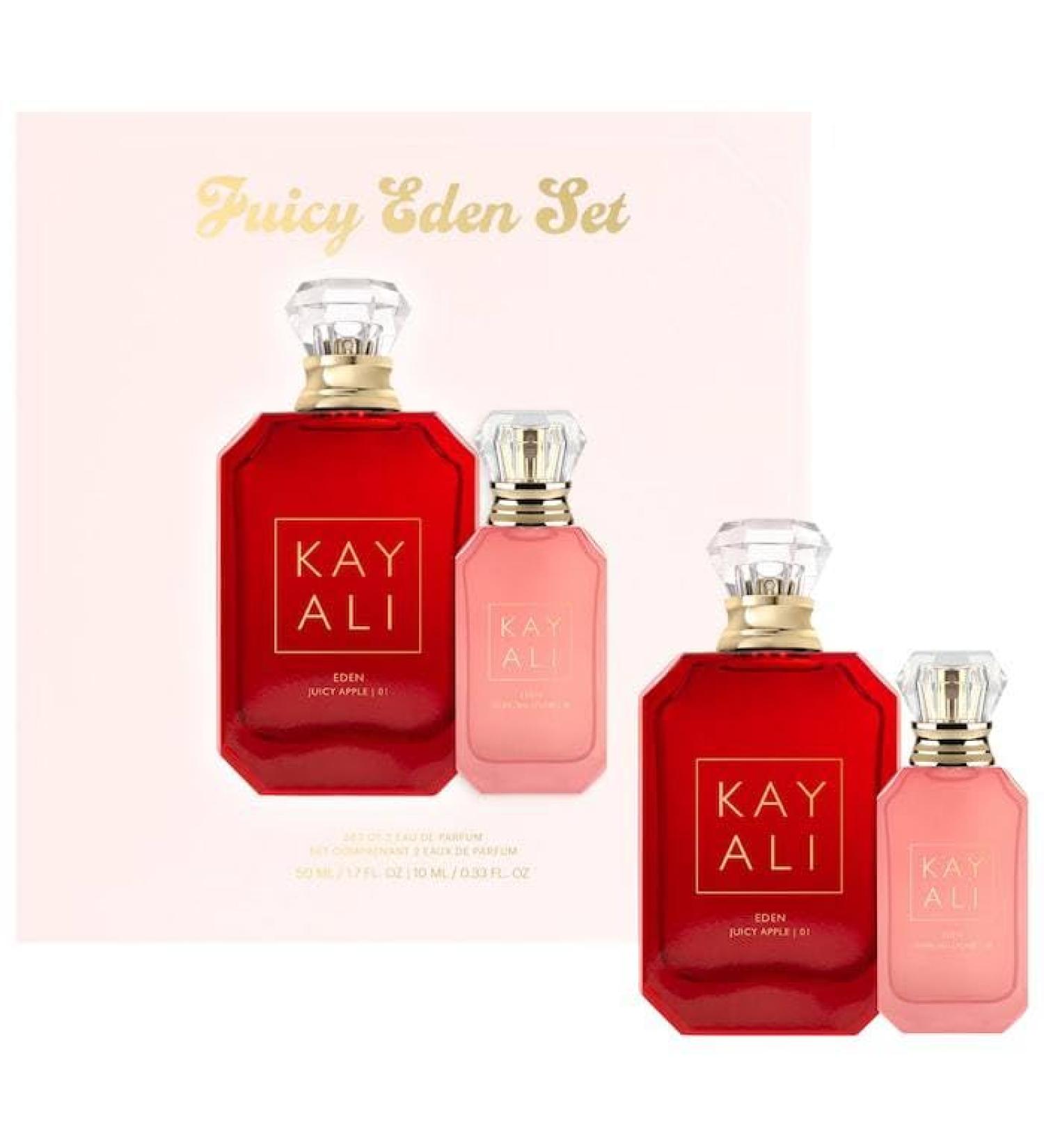 KAYALI Juicy Eden Perfume Duo Set (Eden Juicy Apple 01 Eau de Parfum 50 ml & Eden Sparkling Lychee 39 Eau de Parfum 10 ml)