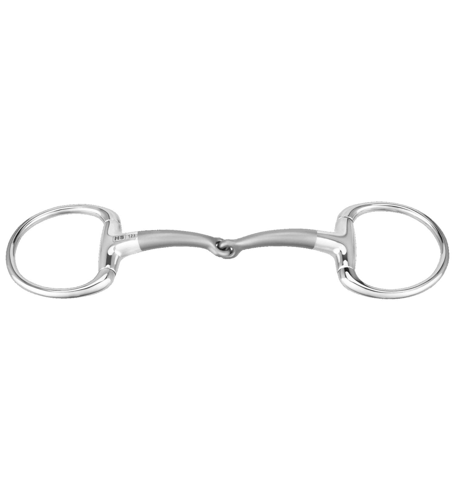 Sprenger SATINOX eggbutt snaffle 14 mm single jointed - stainless steel 135 mm width