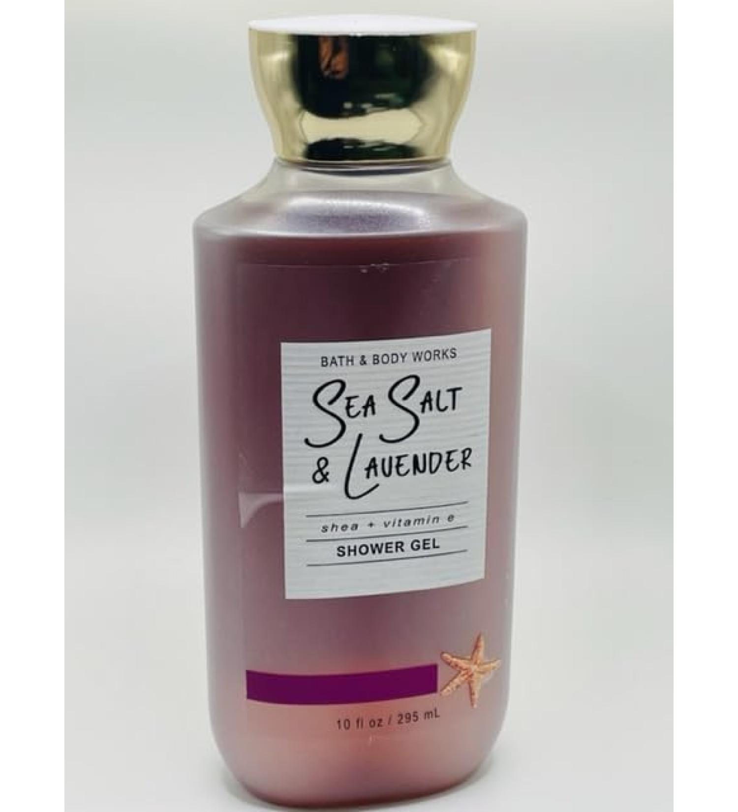 Sea Salt Lavender Shower Gel 10 Ounce Full Size Body Wash