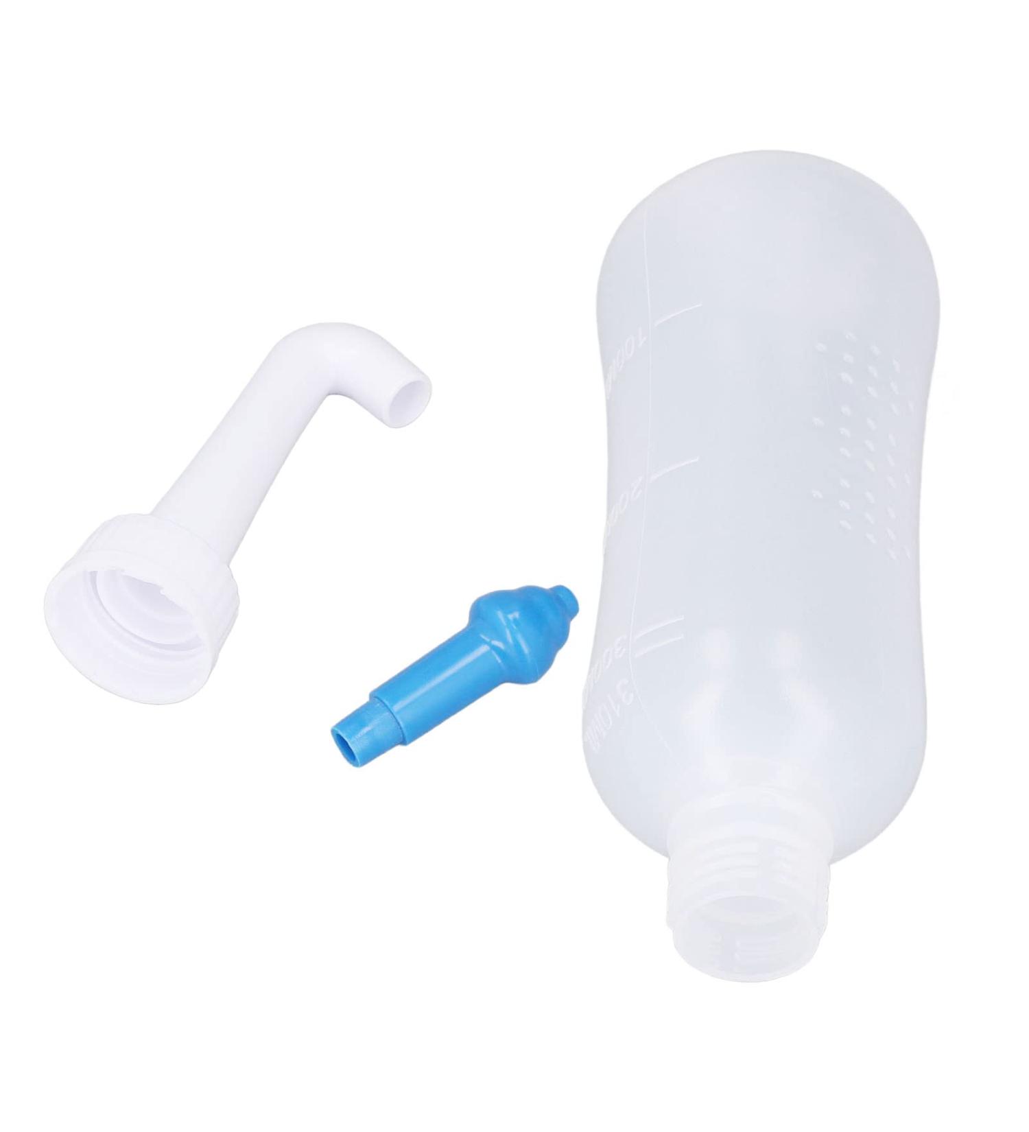 300ml Transparent Portable Nasal Wash Bottle for Home Use - Professional Soothing Stream, Blue Nose Design - Mxzzand - Buy Online on GoSupps.com