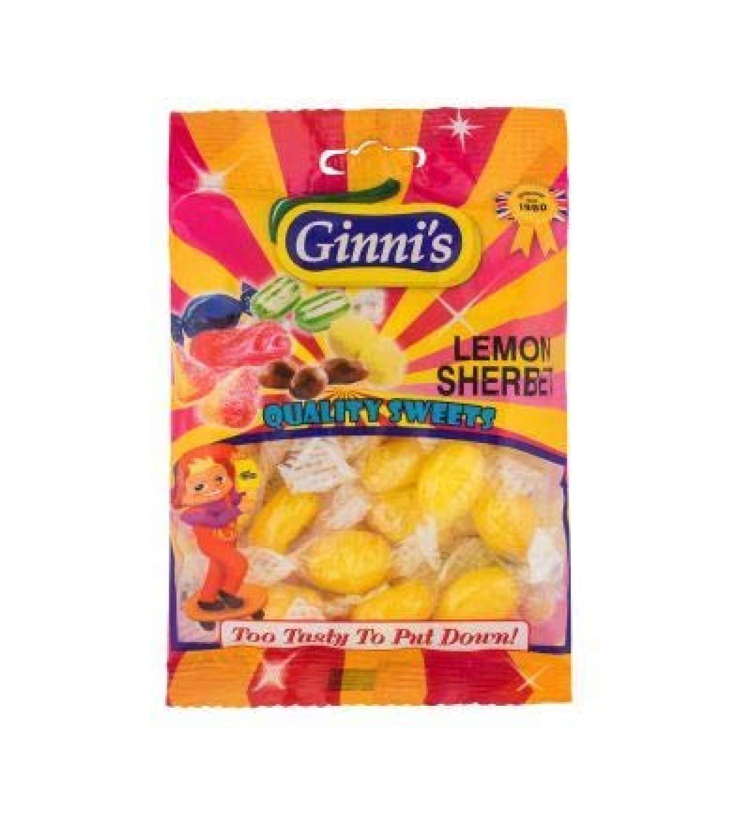 Sorbet au citron Ginni - 130 g - Lot de 6