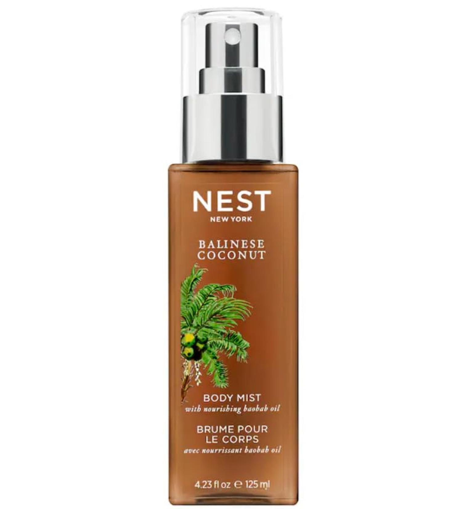 NEST New York Balinese Coconut Perfume Oil Body Mist 4.2 Fl Oz (Pack of 1) Clear