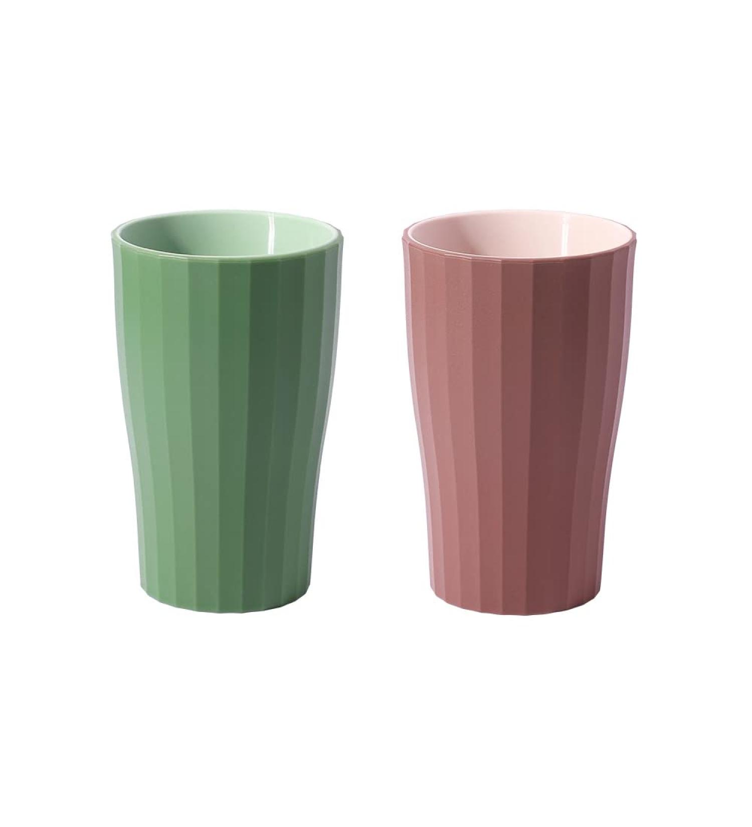 Whale Mouthwash Toothbrush Cup - Unbreakable Bathroom Tumbler with Easy Grip - 360ML Capacity (Green & Brown) - Buy Online on GoSupps.com