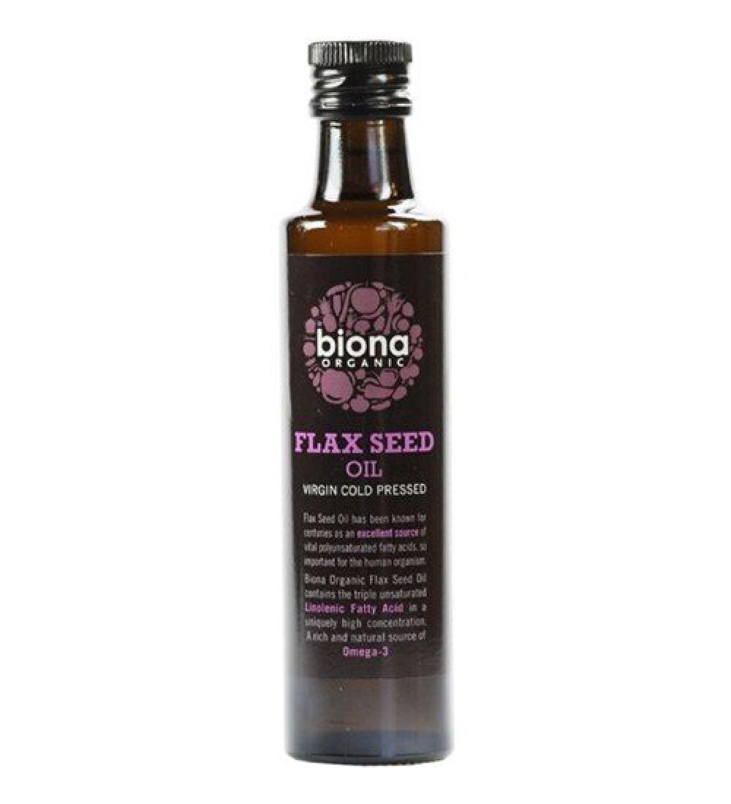 (4 PACK) - Biona - Organic Flax Oil | 250ml | 4 PACK BUNDLE