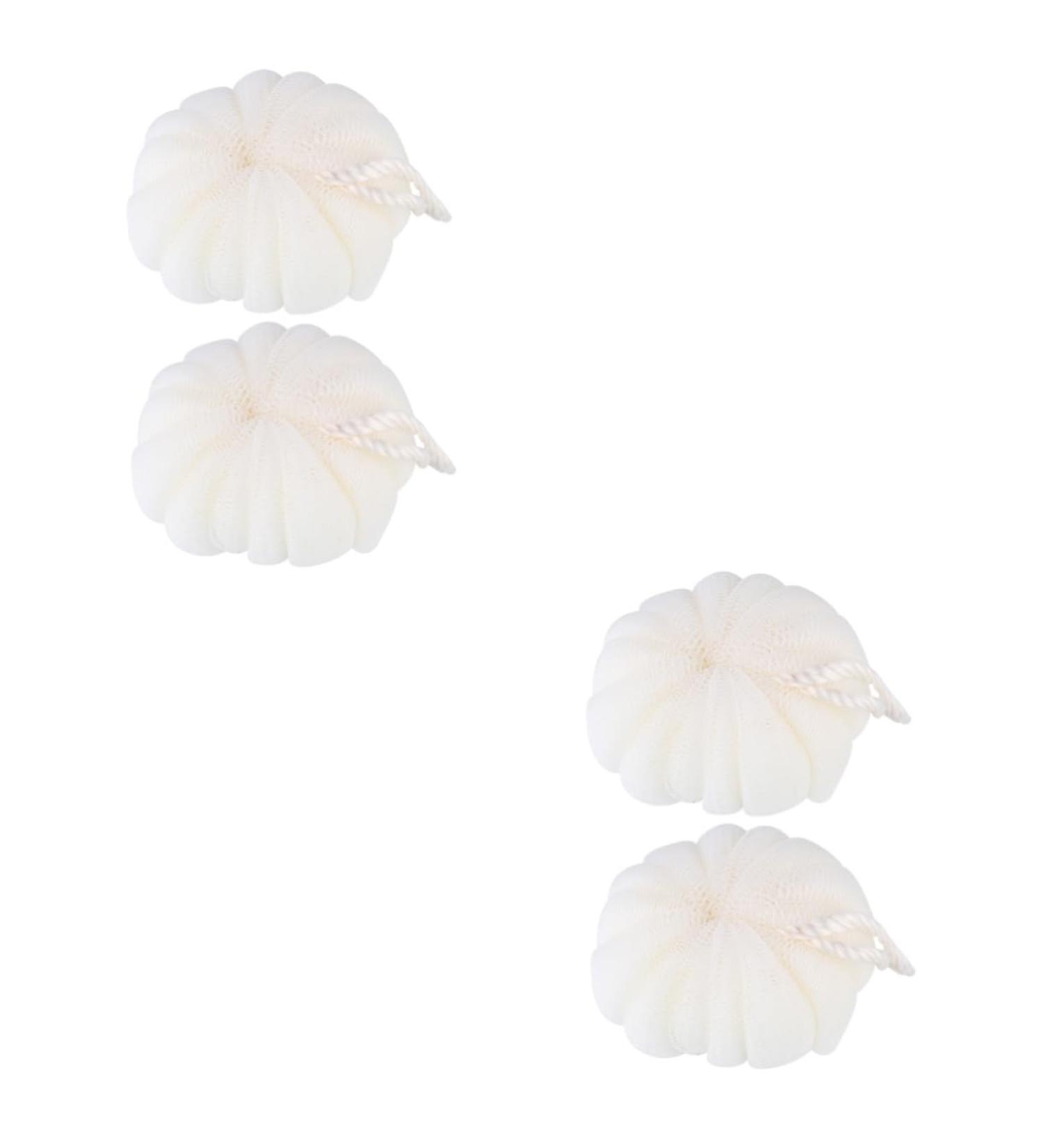 Beavorty 4 pcs Large Bath Balls - Bubble Scrubber & Shower Sponge Loofahs for Luxurious Cleansing - Buy Online on GoSupps.com