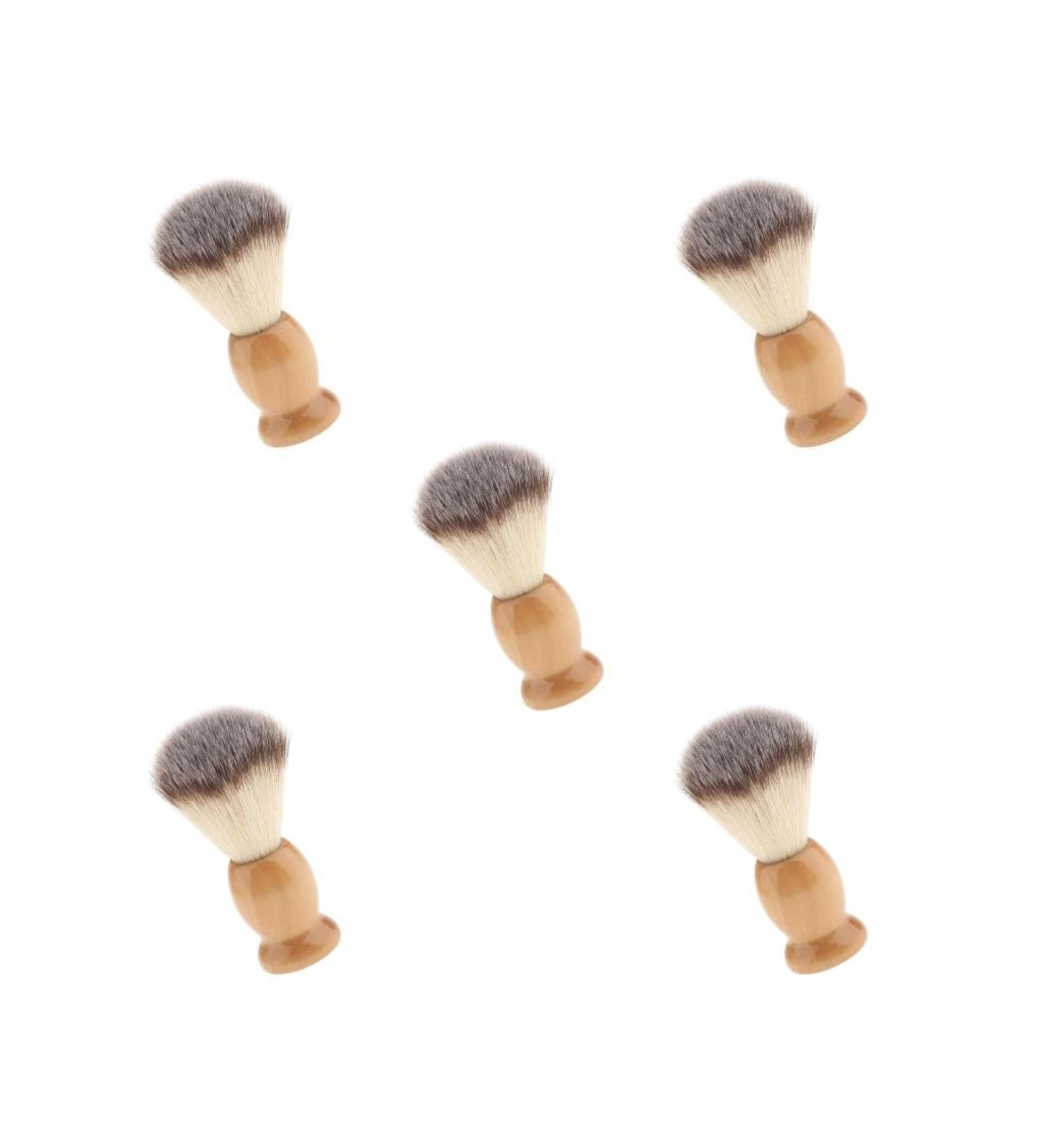Set of 5 Nylon Barber Shaving Brushes for Face & Neck - Perfect for Hair & Beard Cleaning | International Shipping Available - Buy Online on GoSupps.com