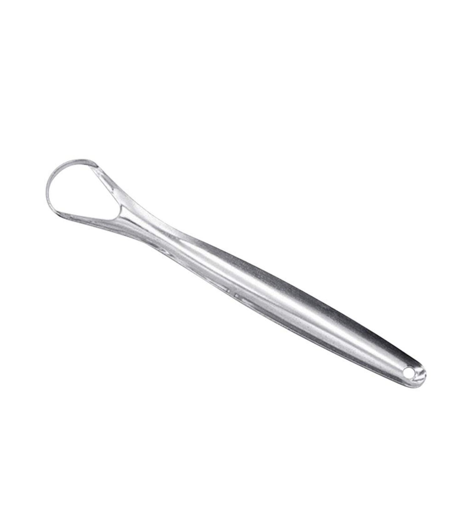 Stainless Steel Tongue Scraper - Effective Oral Care for Bad Breath | Tongue Cleaning Tool - Buy Online on GoSupps.com