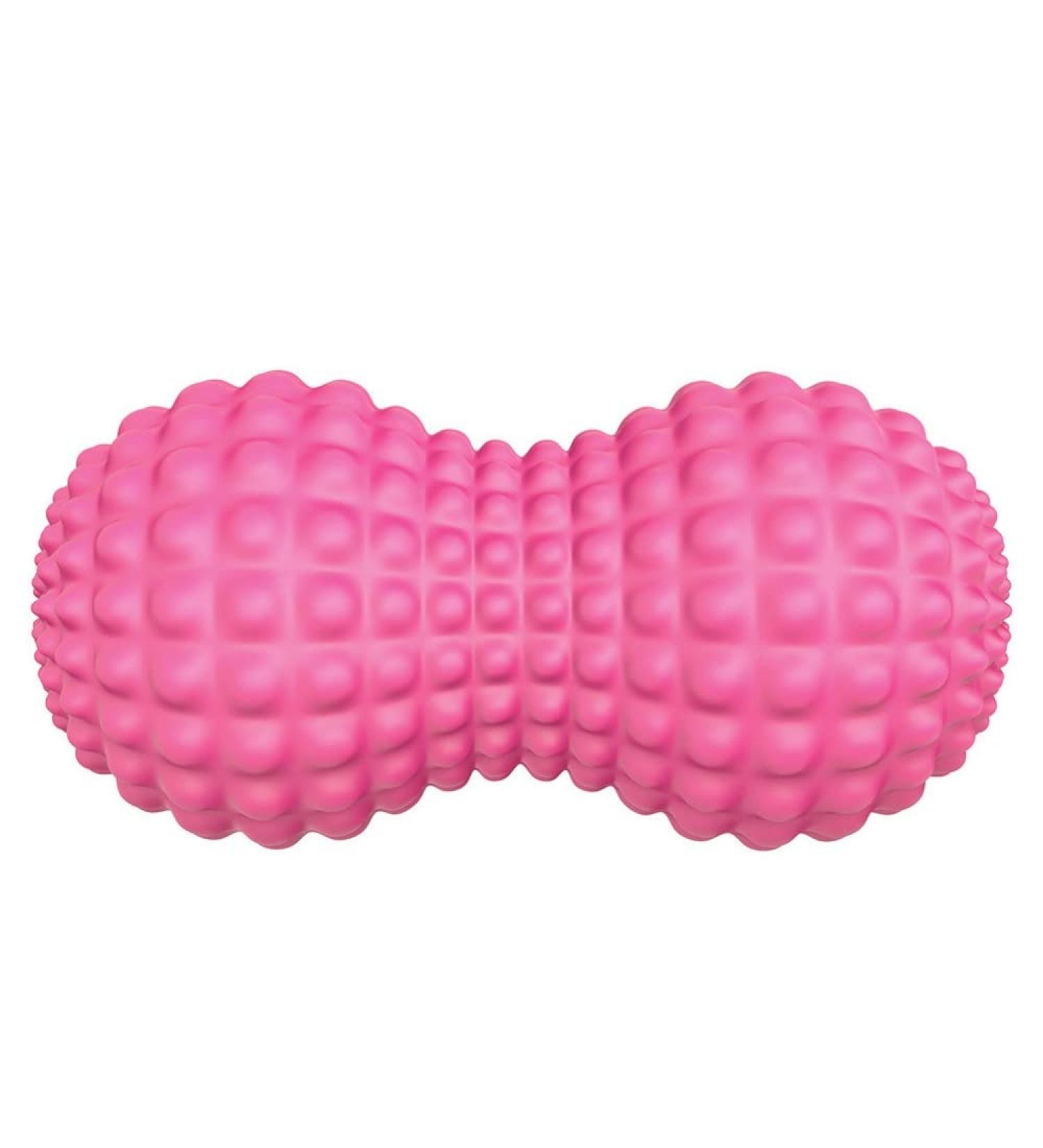 Seleware Peanut Massage Ball - Double Lacrosse Roller for Deep Tissue Relief | Back Neck Shoulder Spine Legs Hips | Trigger Point Muscle Massage - Pink - Buy Online on GoSupps.com