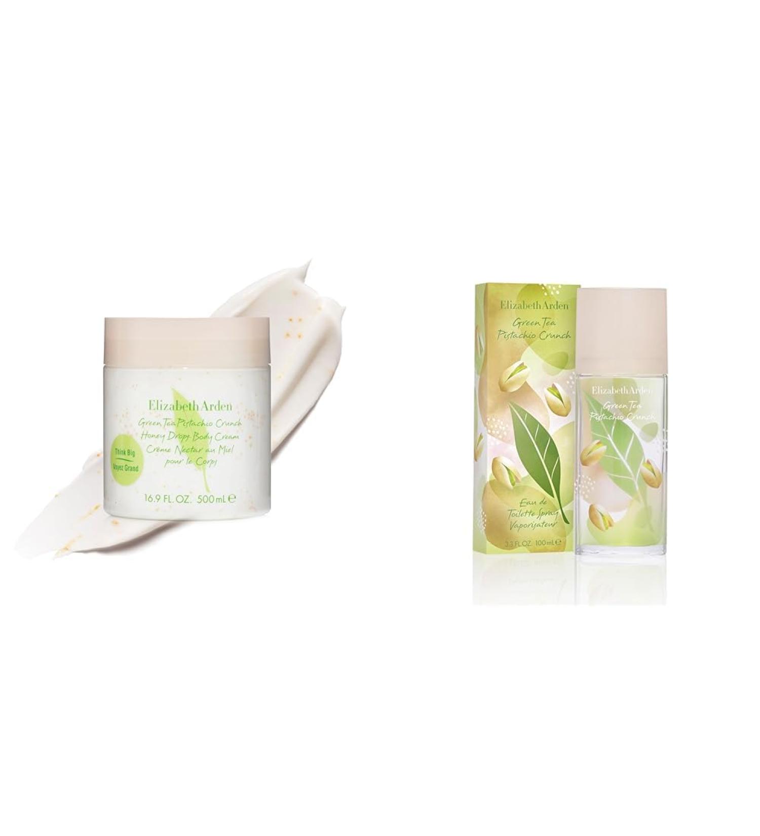 Elizabeth Arden Green Tea Pistachio Crunch Honey Drops Body Cream & Green Tea Pistachio Crunch Eau De Toilette 3.3 fl oz