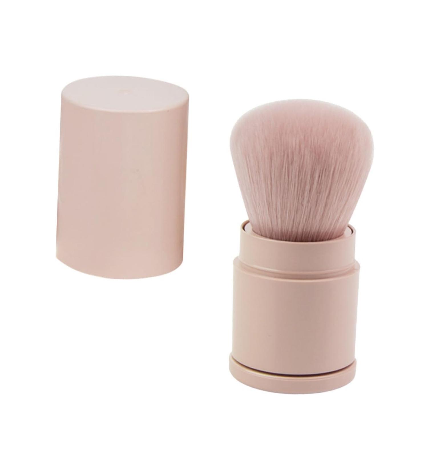 Angoily Powder Brush - Fluffy Blush Makeup Brush for Women | Portable Beauty Tool in Pink - Buy Online on GoSupps.com