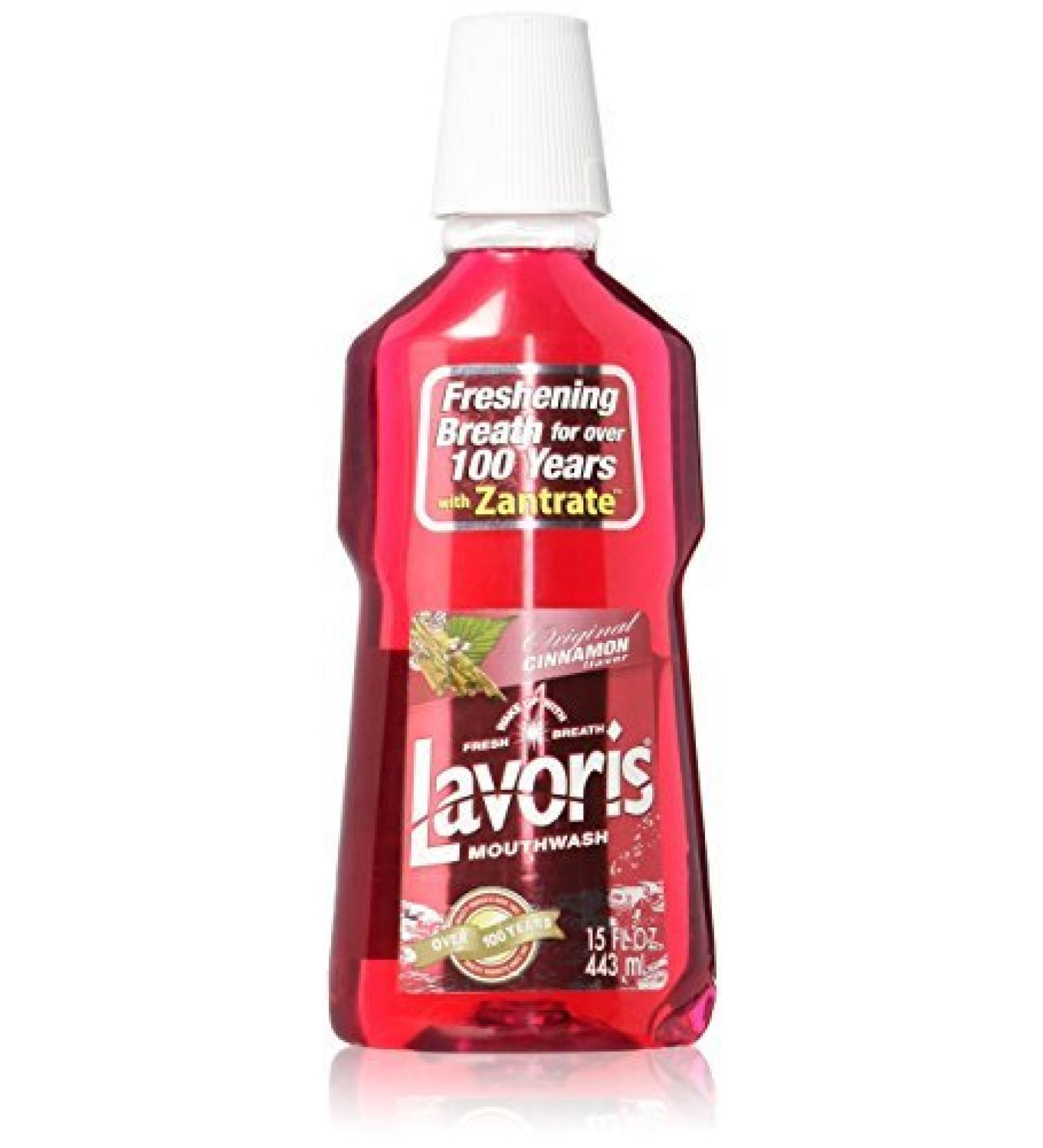 Lavoris Original Cinnamon Mouthwash Red 15 oz Bottles - 4 Pack | 443 ml - Buy Online on GoSupps.com