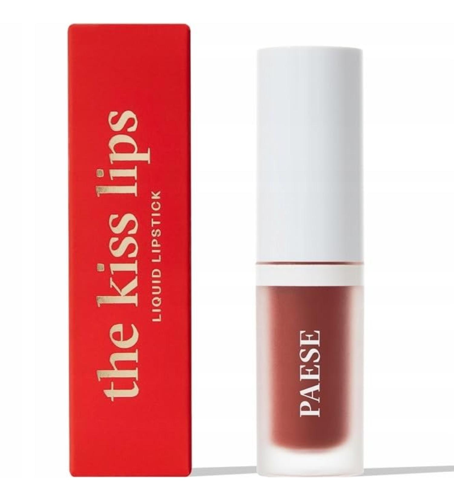 Village PAESE Vloeibare lippenstift THE KISS LIPS 04 Rusty Red