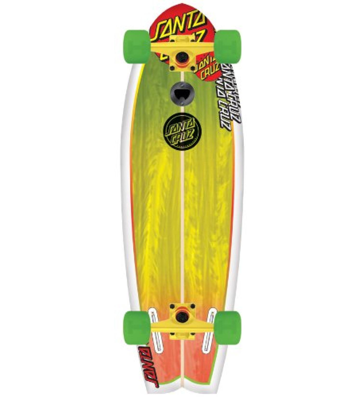 Santa Cruz Skate Land Shark Rasta Sk8 Complete Skateboard 8.8 x 27.7-Inch - Buy Online on GoSupps.com