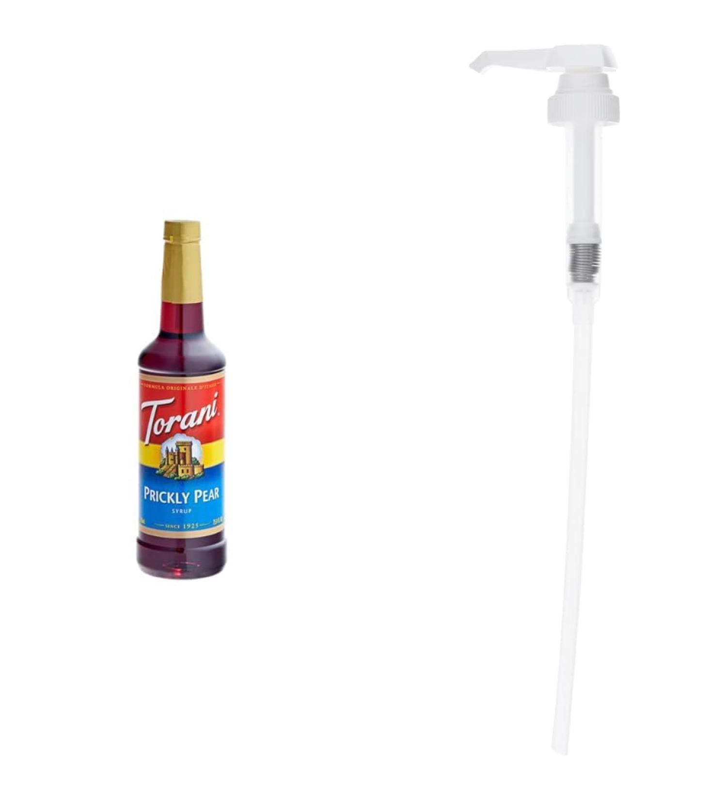 TORANI Prickly Pear Syrup 750ml PET (Plastic) Bottle and Torani Flavored Flavour Syrup Pump for 750ml