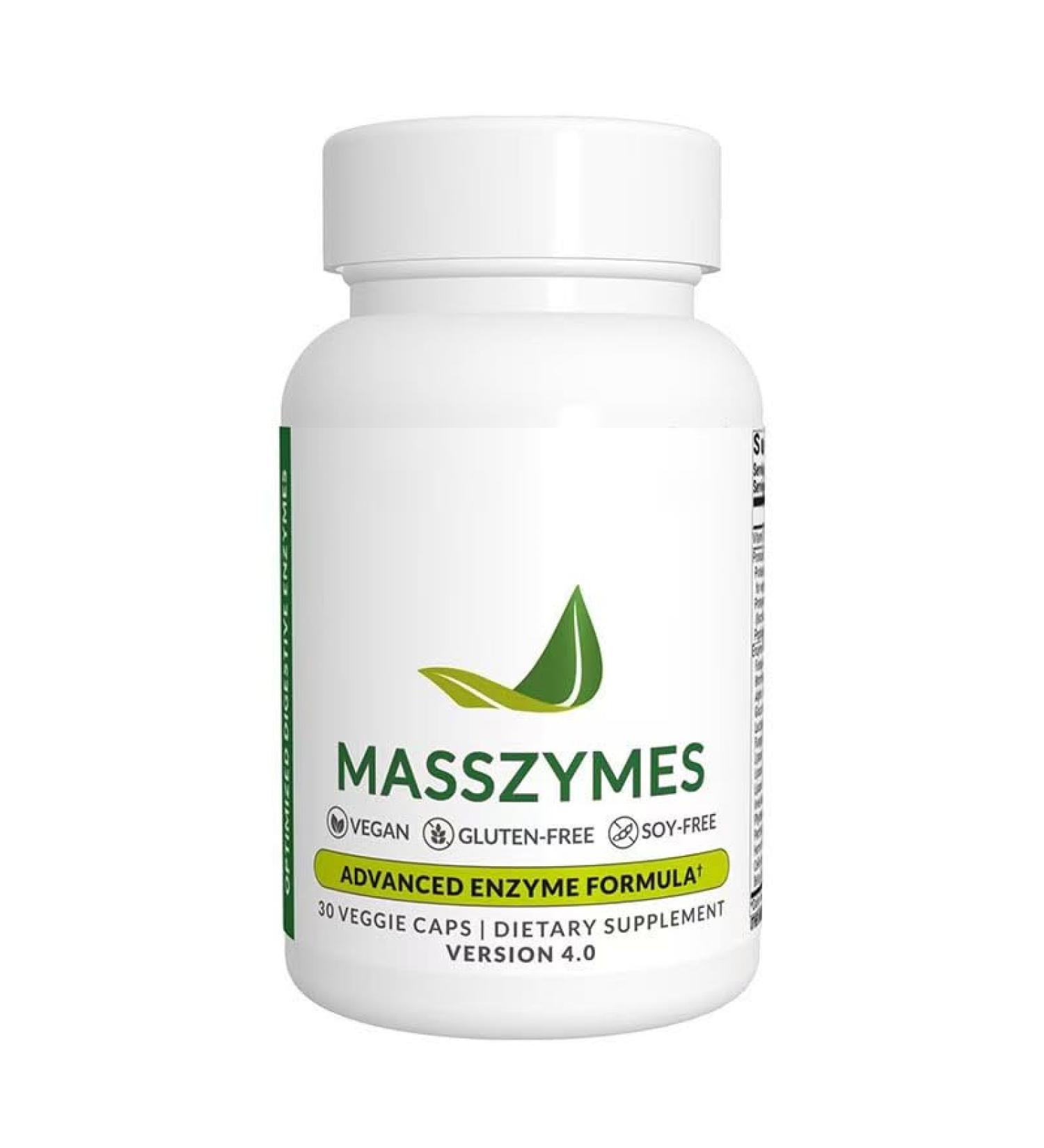 MassZymes - Enzymes digestives compl tes pour la sant intestinale - Soulagement des ballonnements pour hommes et femmes v g talien sans OGM - Buy Online on GoSupps.com
