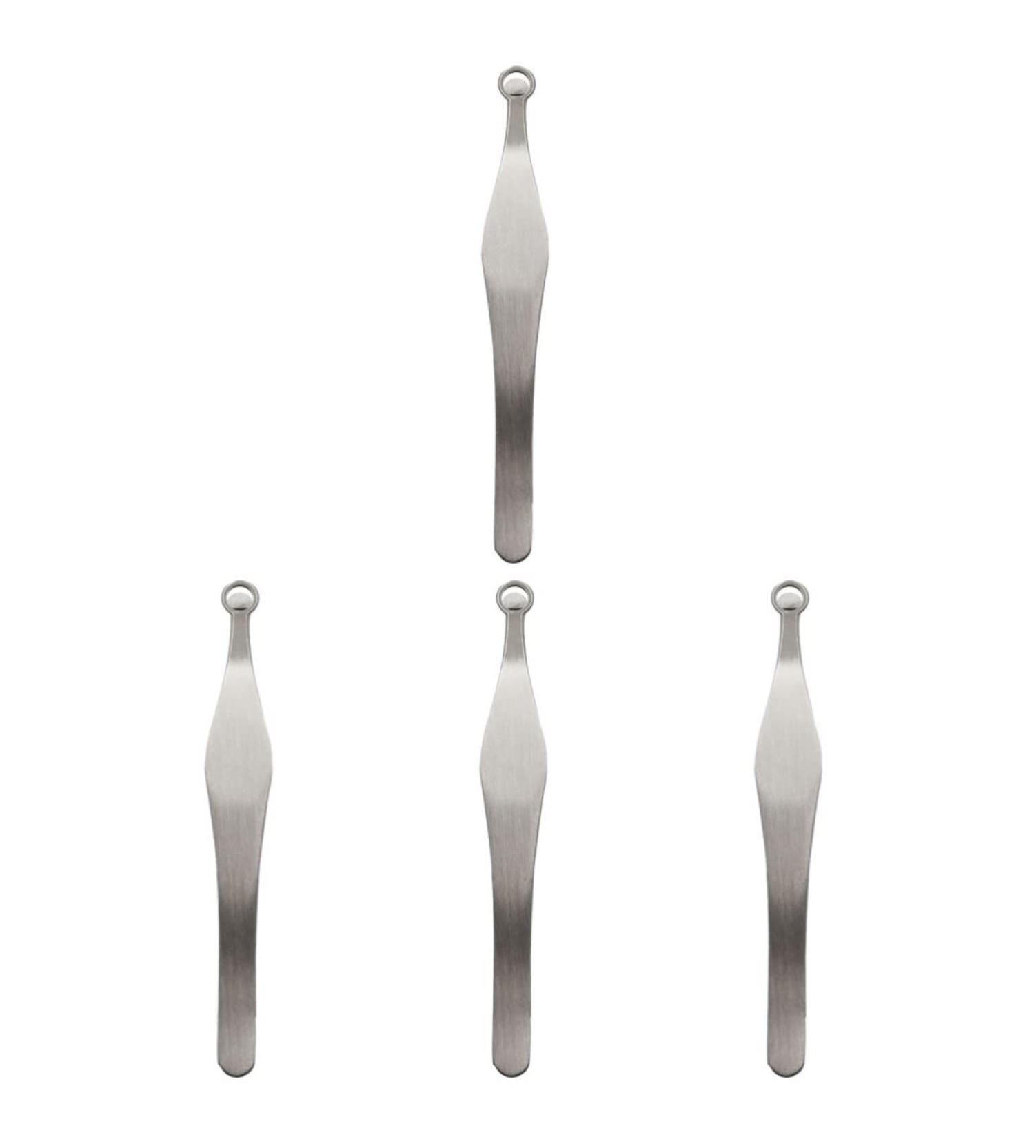 FRCOLOR 4 Pcs Stainless Steel Nose Hair Trimmer Set for Men | Eyelash & Nose Hair Grooming | Precision Cosmetic Tool - Buy Online on GoSupps.com