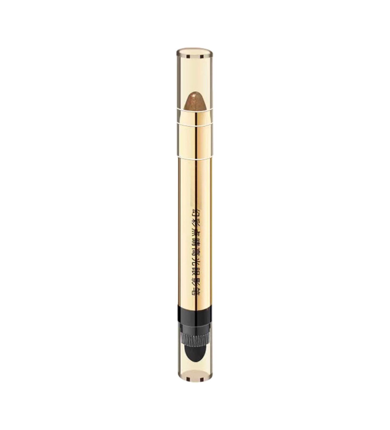 MERIGLARE Double Head Eyeshadow Pen Eye Makeup Beauty Cosmetics Tool Fashion Shimmer Eyeshadow Pencil for Novice Women Girls Style A - Buy Online on GoSupps.com