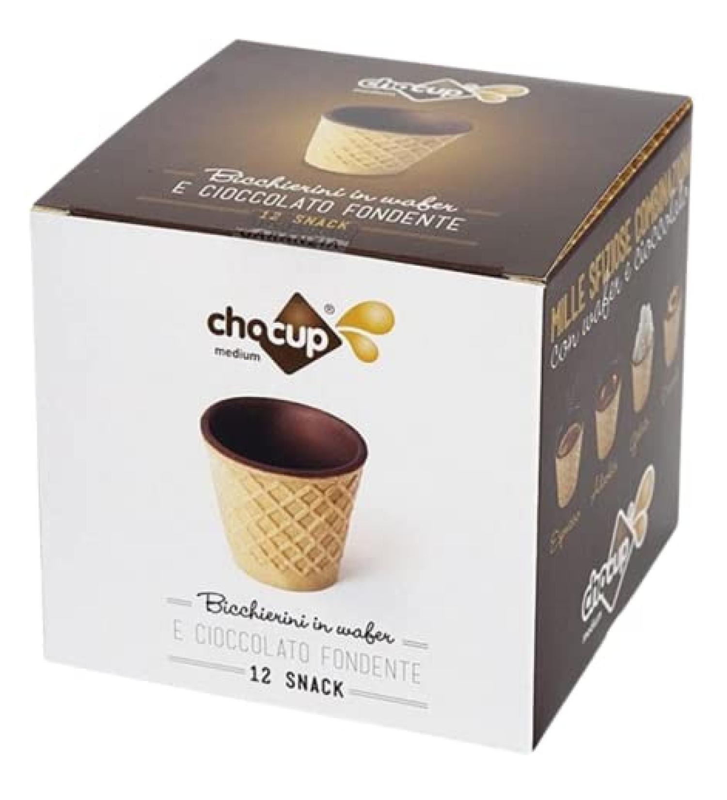  FOODRINKS FOODRINKS CHOCUP MEDIUM 60 ml 12 coffee cups in 200 g dark chocolate - Buy Online on GoSupps.com
