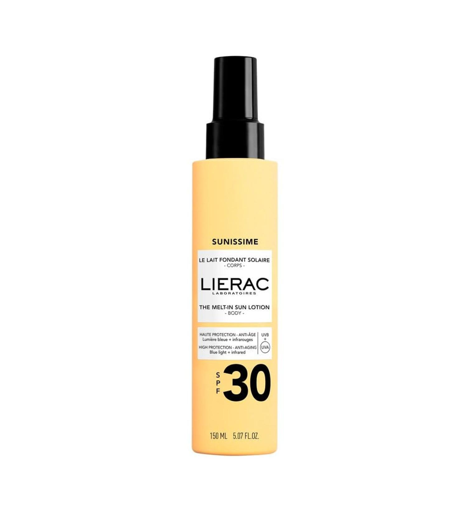 Lierac Sunissime SPF30 Body Sunscreen Lotion 150 ml Water-resistant Anti-Aging Hydrating For All Skin Types