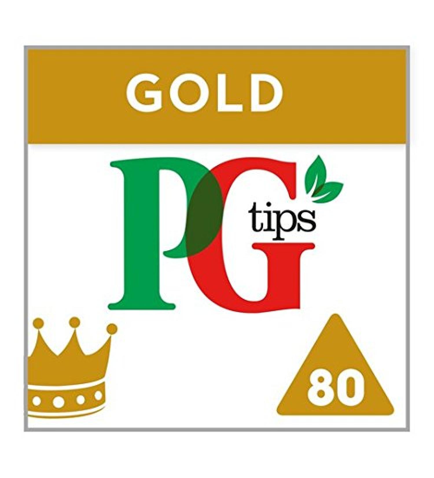 PG tips PG Tips Gold 80s Pyramid Teabags Lot de 80