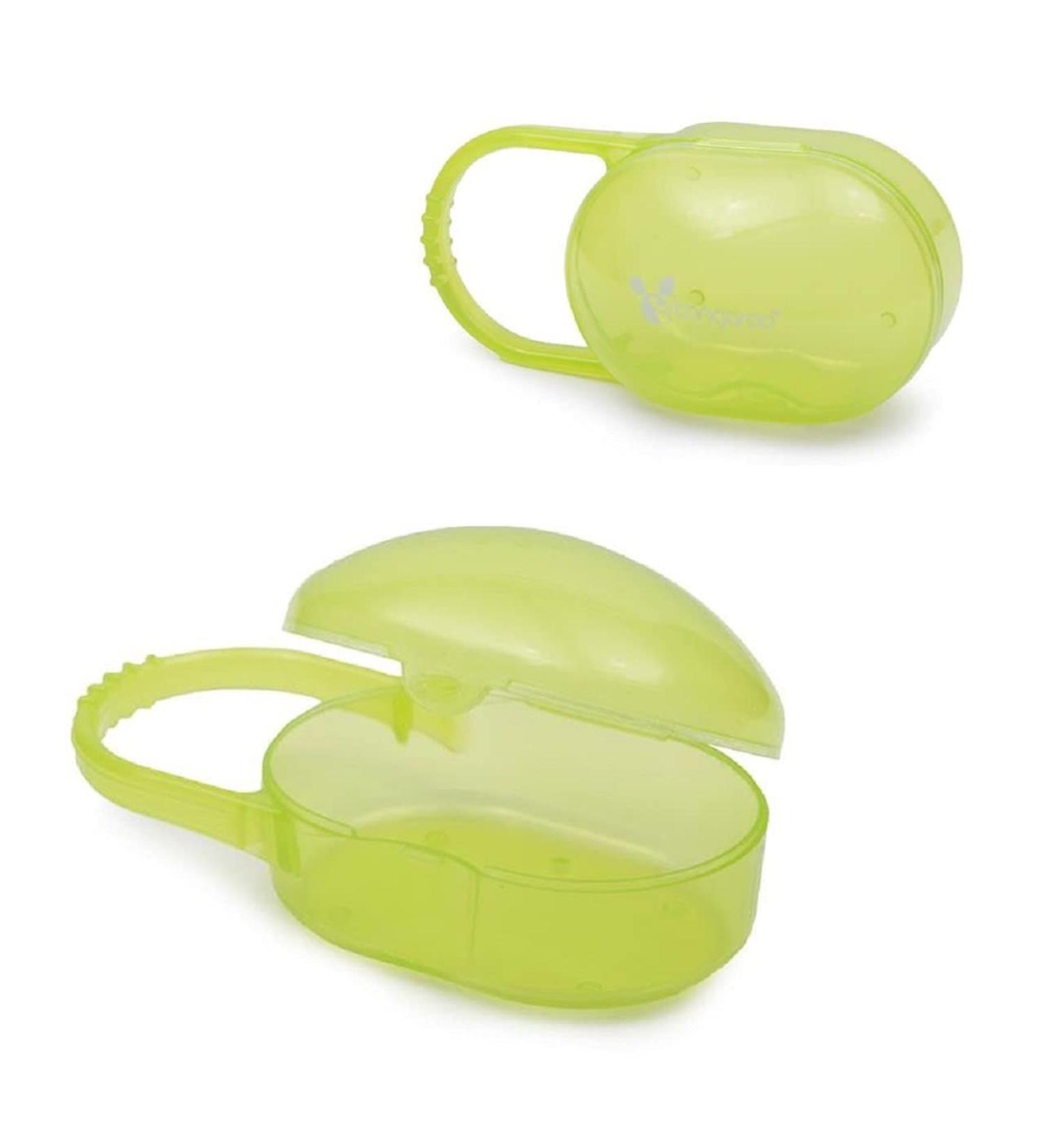 Cangaroo Pacifier Container P1139 | Green Pacifier Box with Handle | Safe for Babies from Birth - International Shipping Available - Buy Online on GoSupps.com