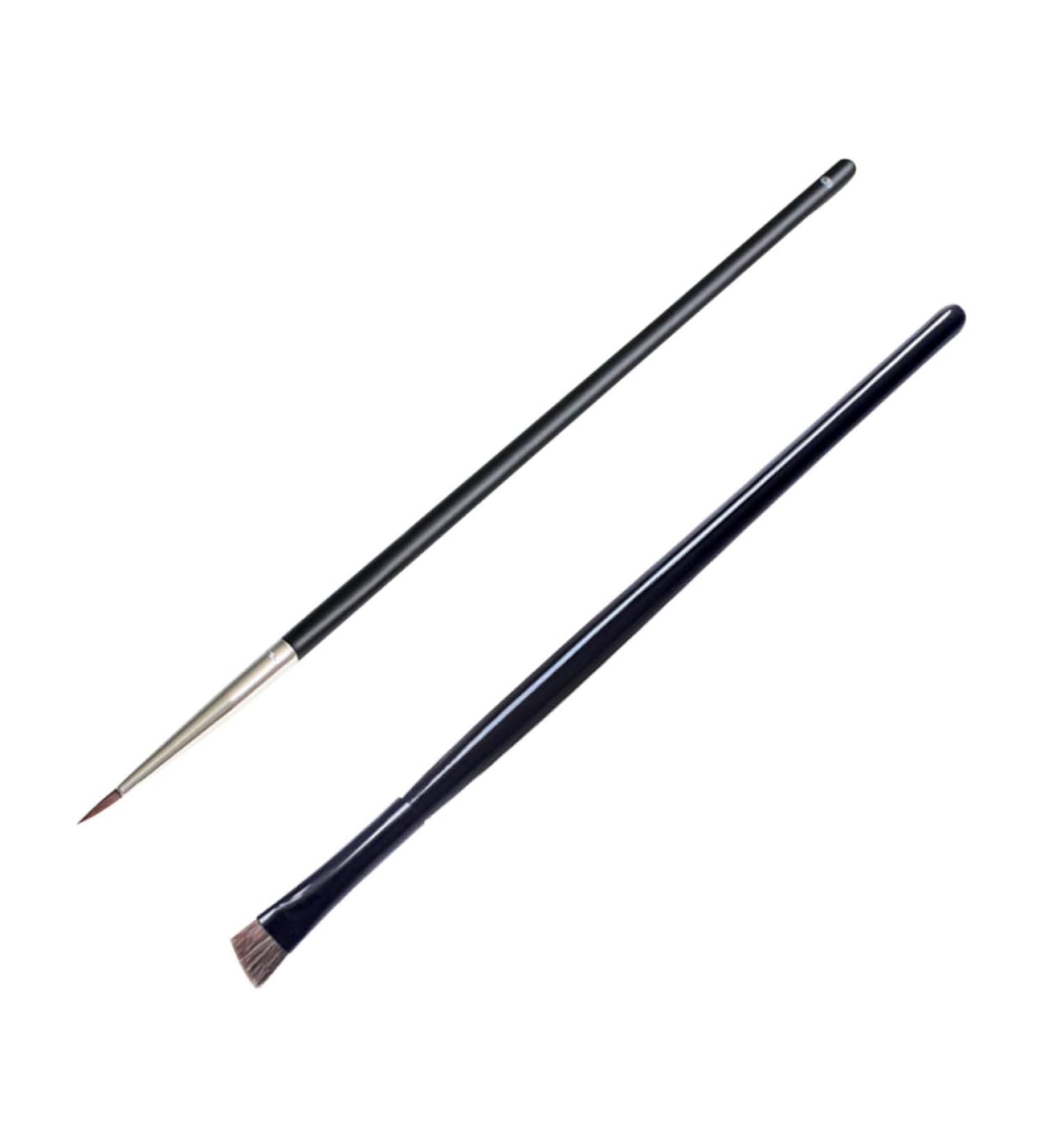 Healeved 2pcs Makeup Brush Eyeshadow Eyeliner Liquid Beauty Brush Pen Eye Makeup Tools Make up Brush Wooden - Buy Online on GoSupps.com