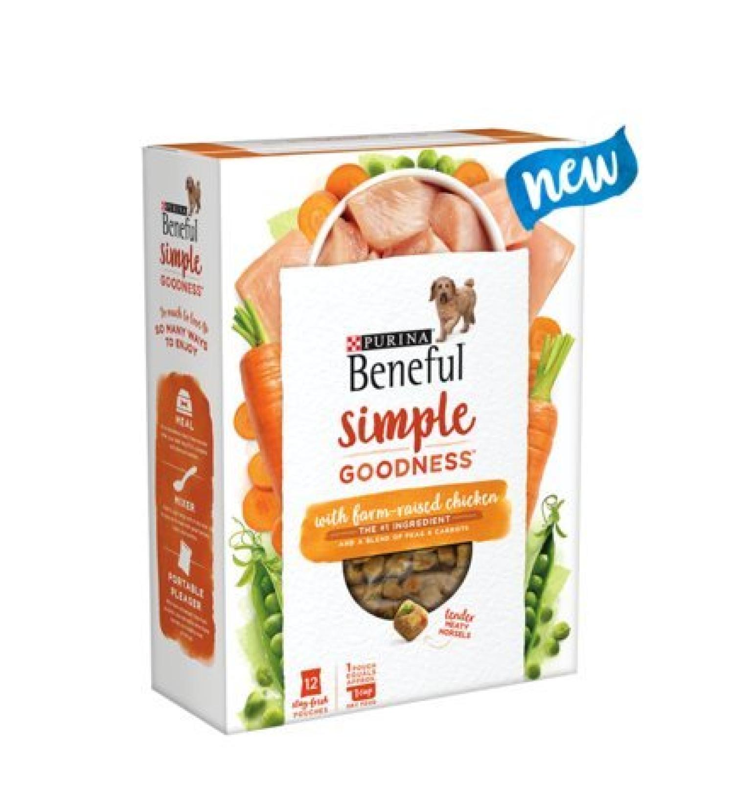 Purina Beneful Simple Goodness (12 Stay Fresh Packs) Chicken