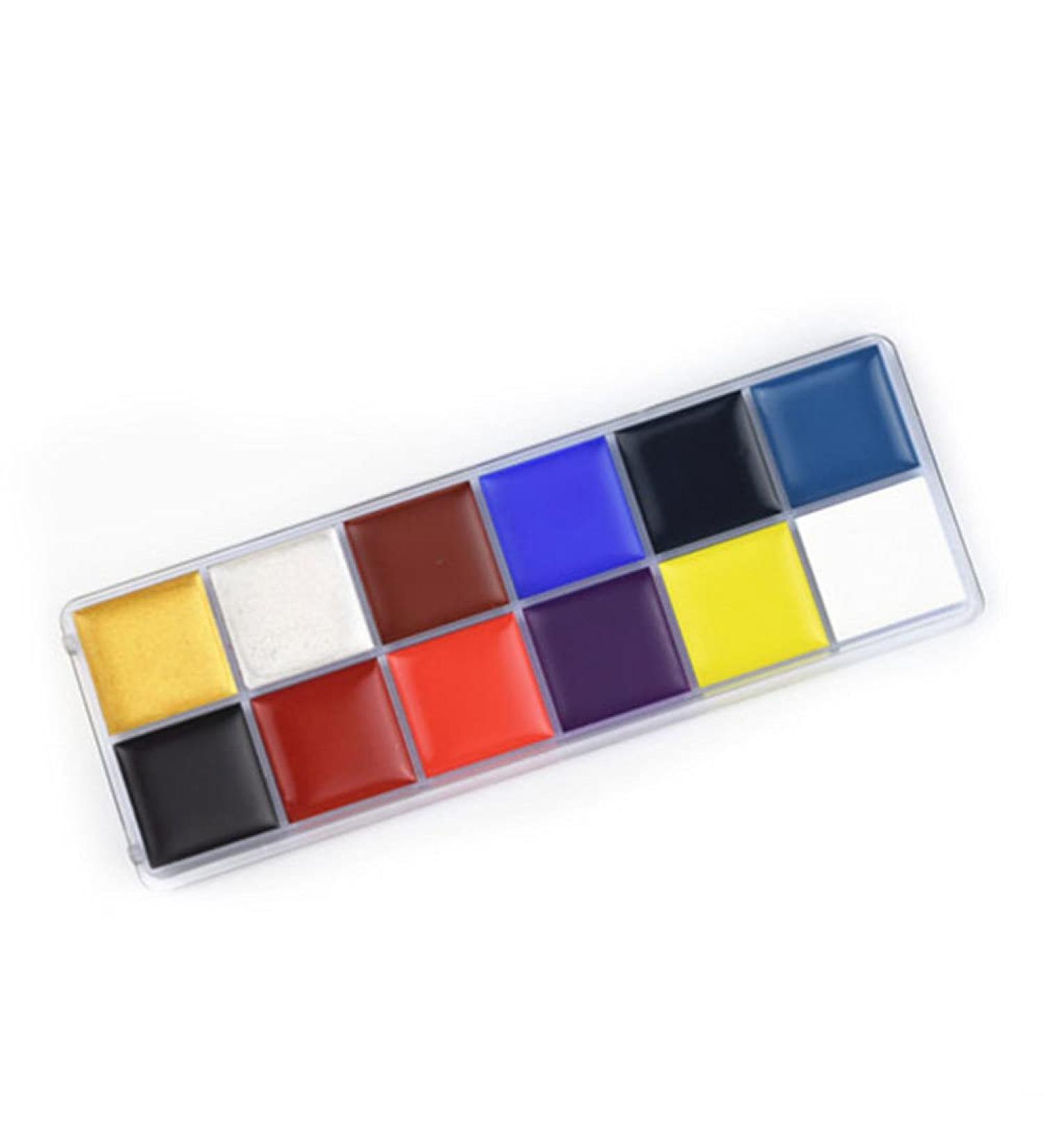 Beaupretty 12 Color Face & Body Oil Palette - SFX Makeup for Halloween Cosplay & Art - High Pigment Face Painting Palette - Buy Online on GoSupps.com